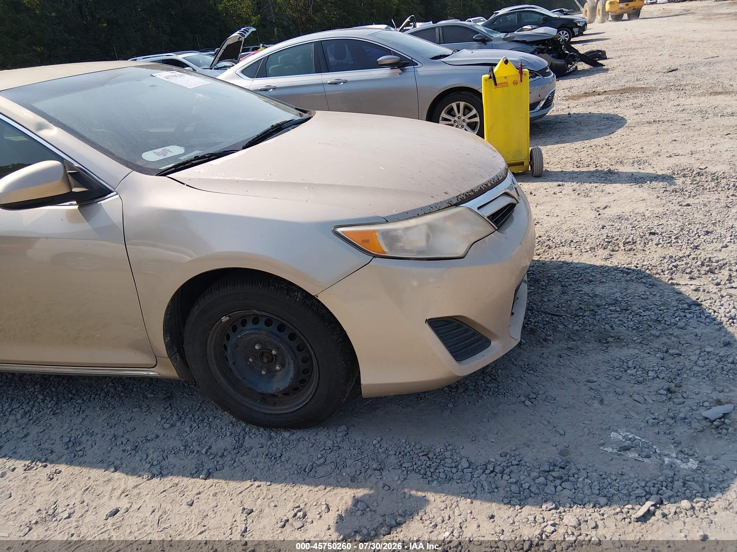 2012 Toyota Camry Le Beige vin: 4T1BF1FK0CU078664