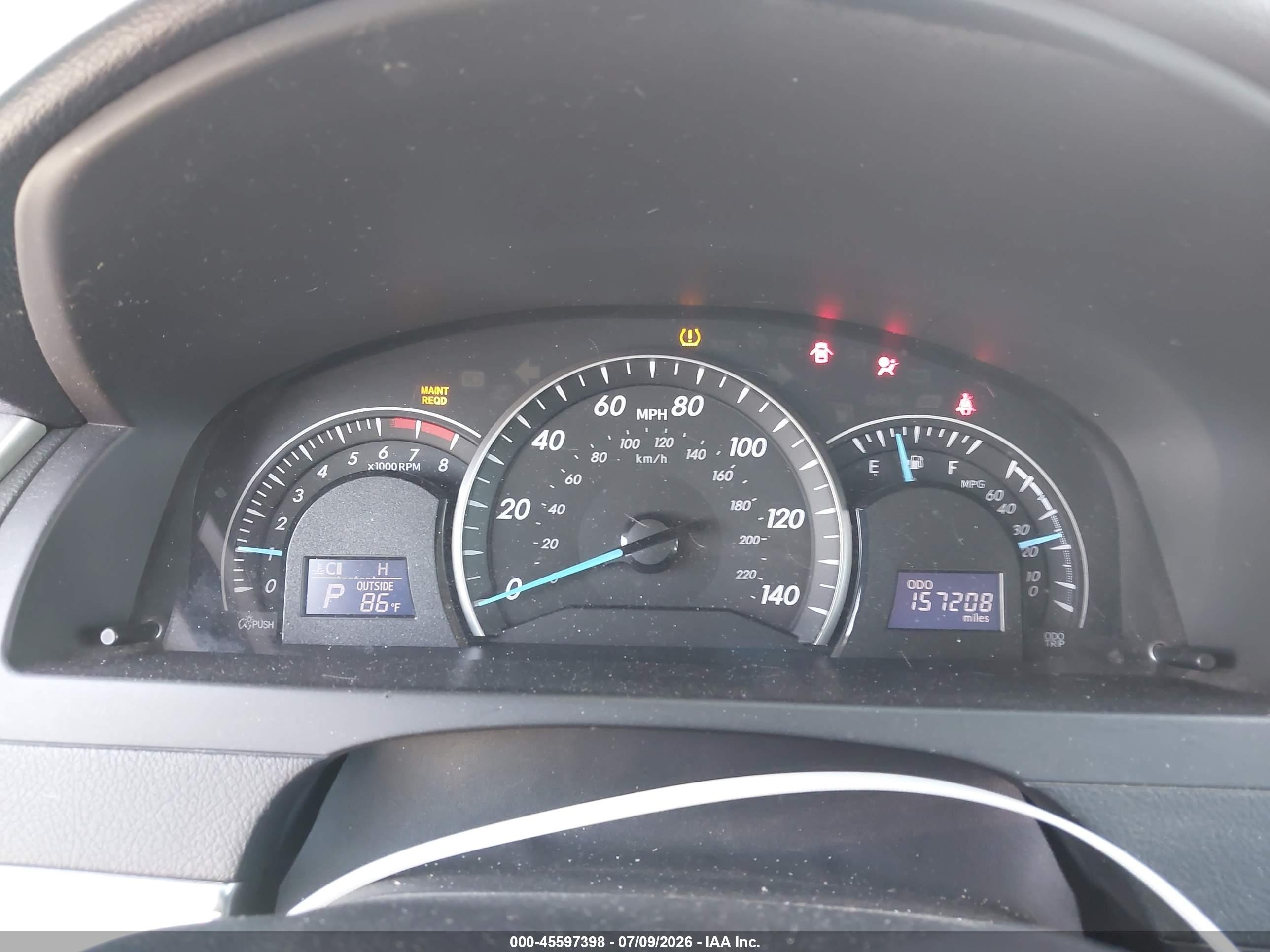 2012 Toyota Camry Le Серебряный vin: 4T1BF1FK0CU084920