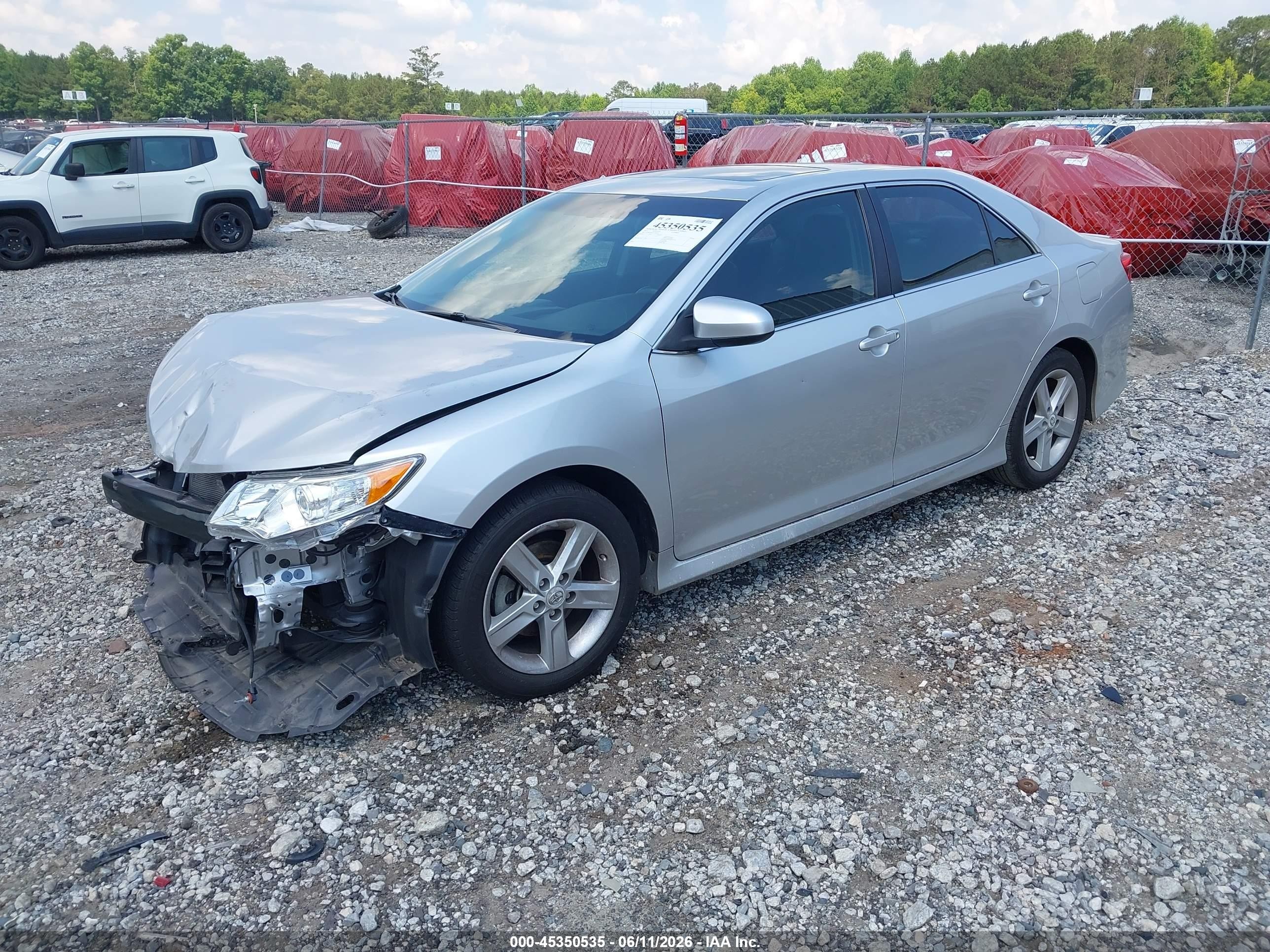 2012 Toyota Camry Se Silver vin: 4T1BF1FK0CU102820