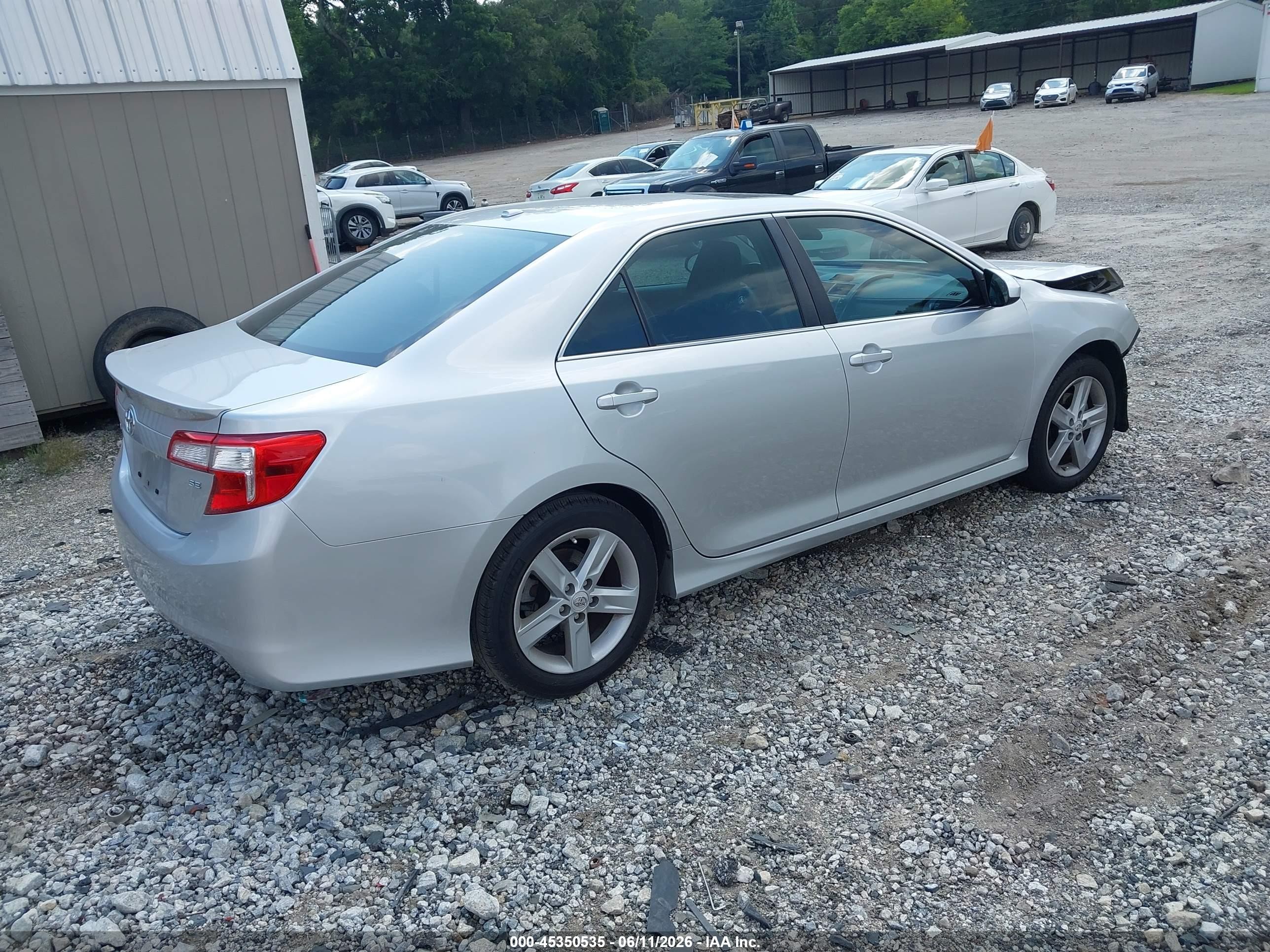 2012 Toyota Camry Se Silver vin: 4T1BF1FK0CU102820