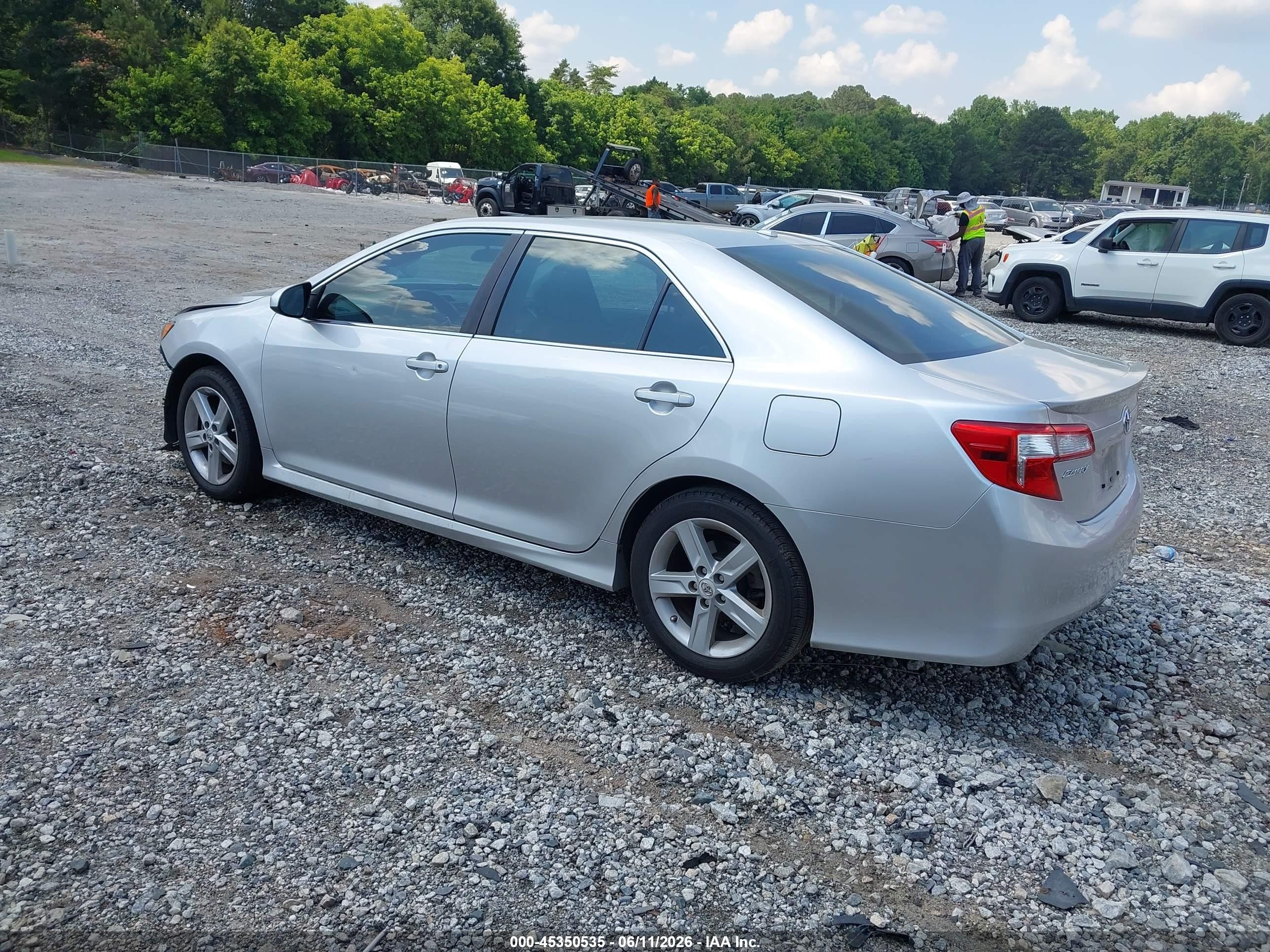 2012 Toyota Camry Se Silver vin: 4T1BF1FK0CU102820