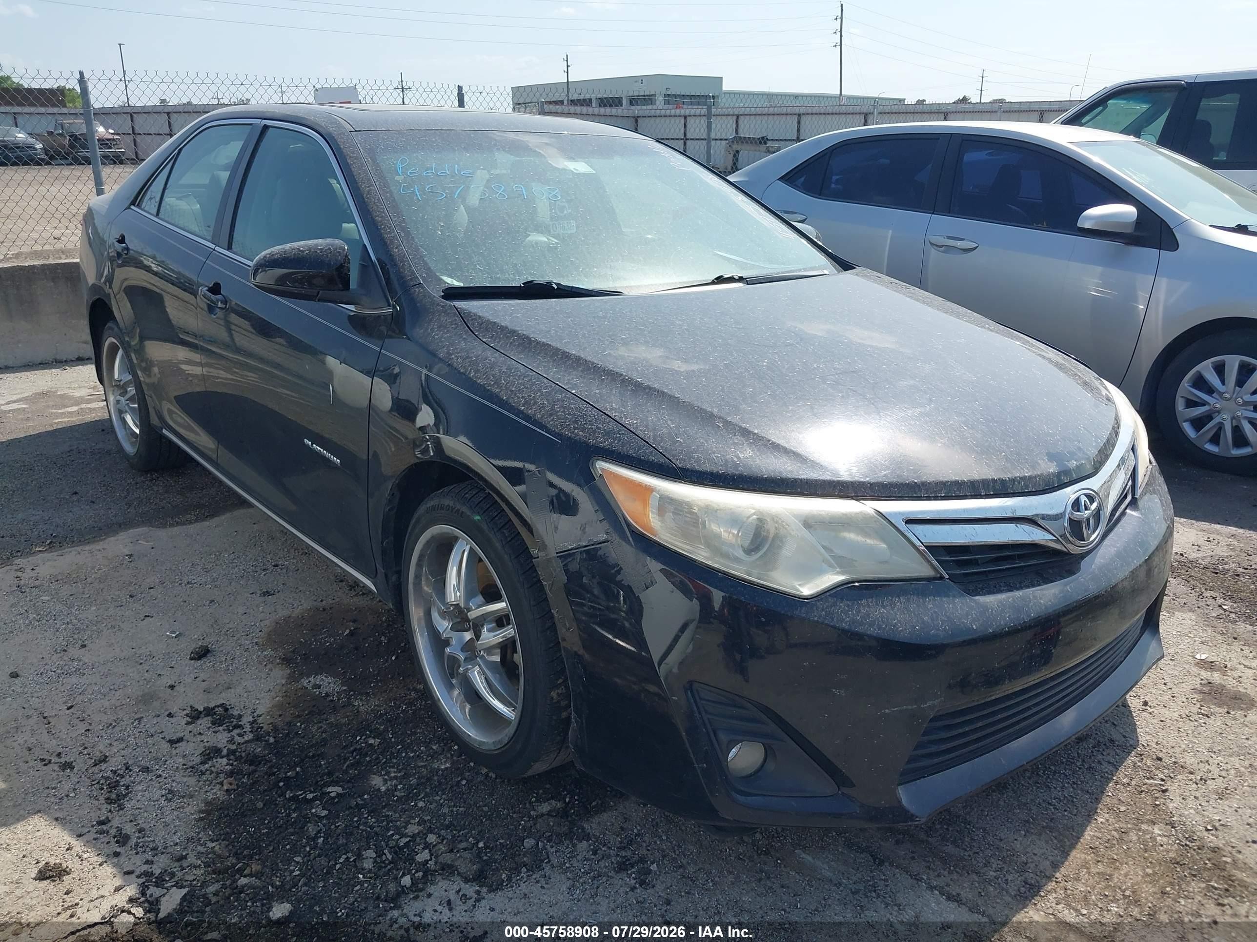 2012 Toyota Camry Le Black vin: 4T1BF1FK0CU110500