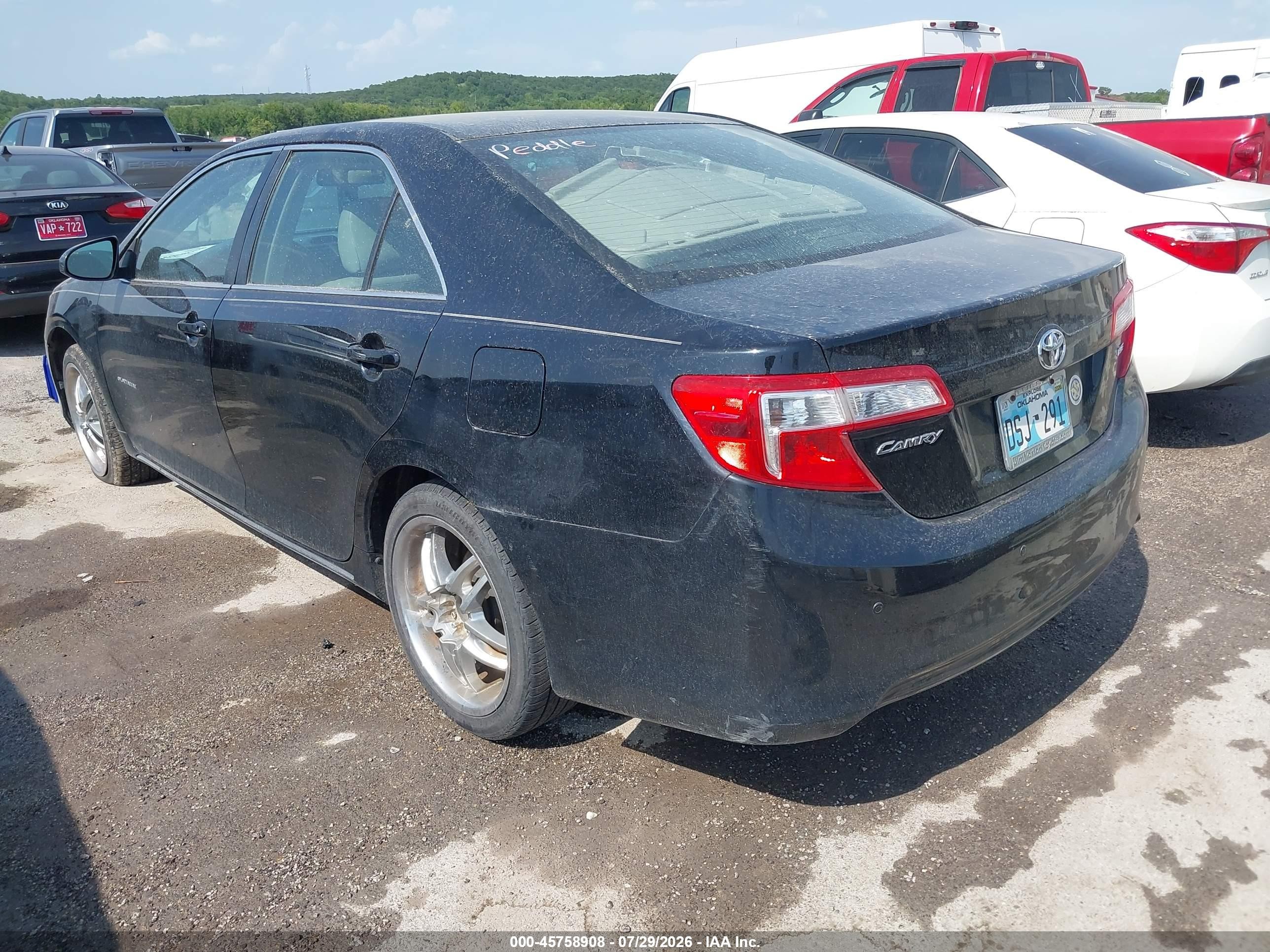 2012 Toyota Camry Le Black vin: 4T1BF1FK0CU110500