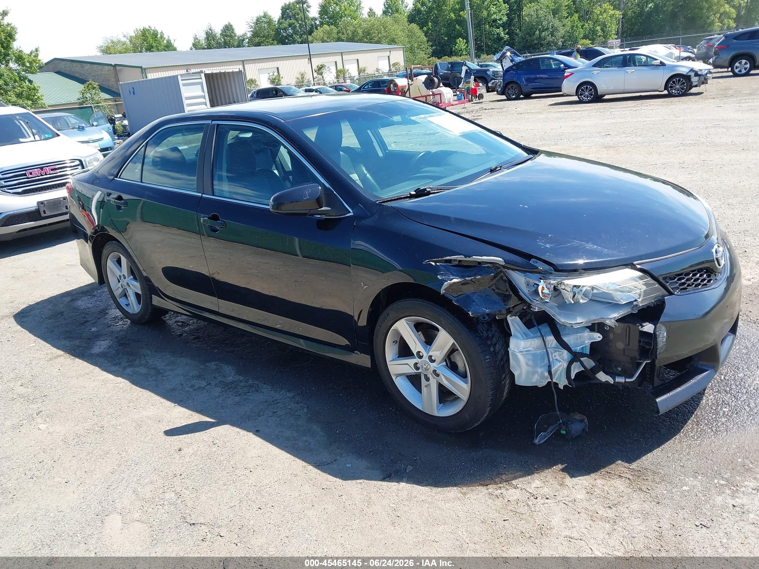 2012 Toyota Camry Se Black vin: 4T1BF1FK0CU110819