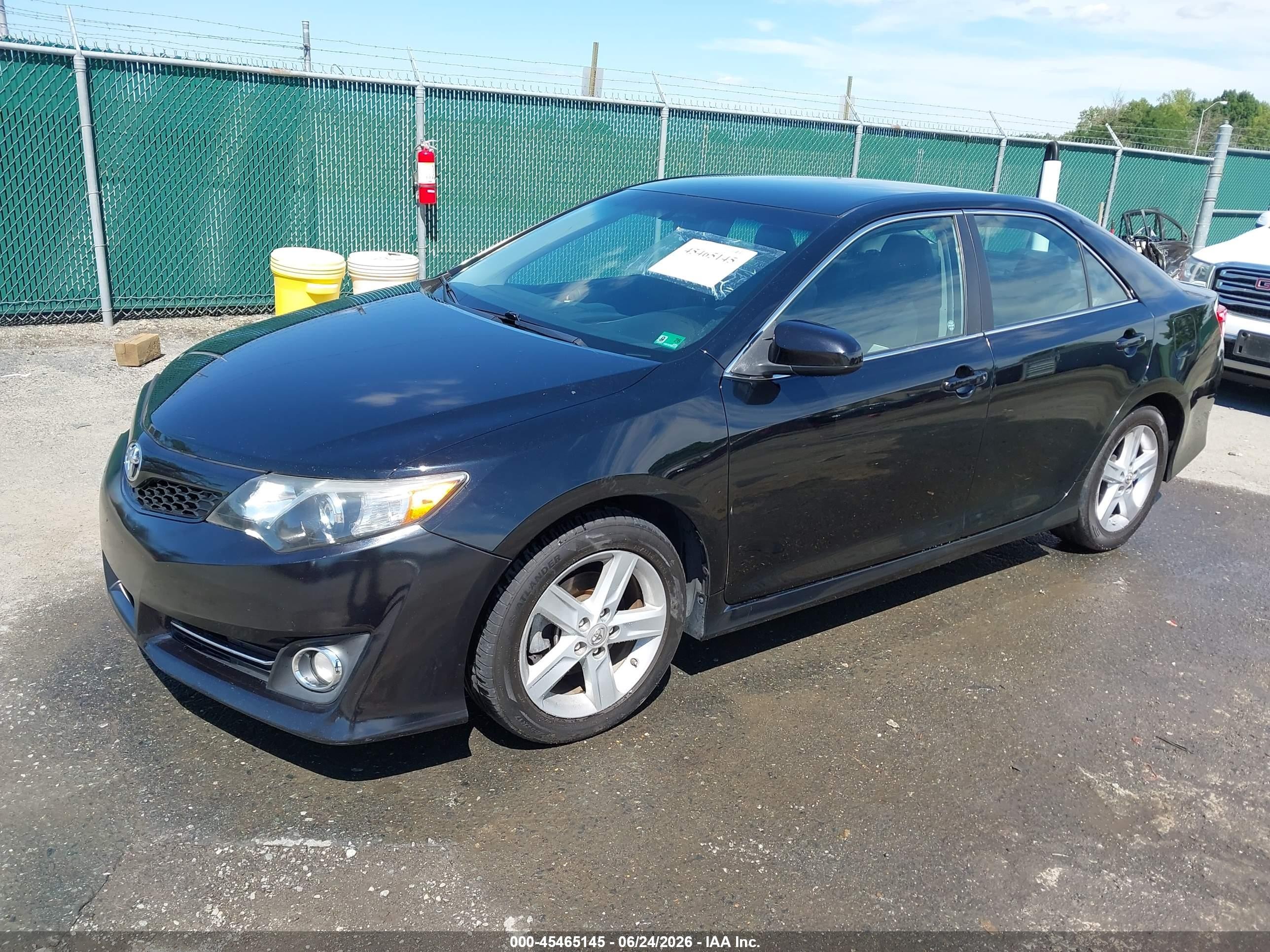 2012 Toyota Camry Se Black vin: 4T1BF1FK0CU110819