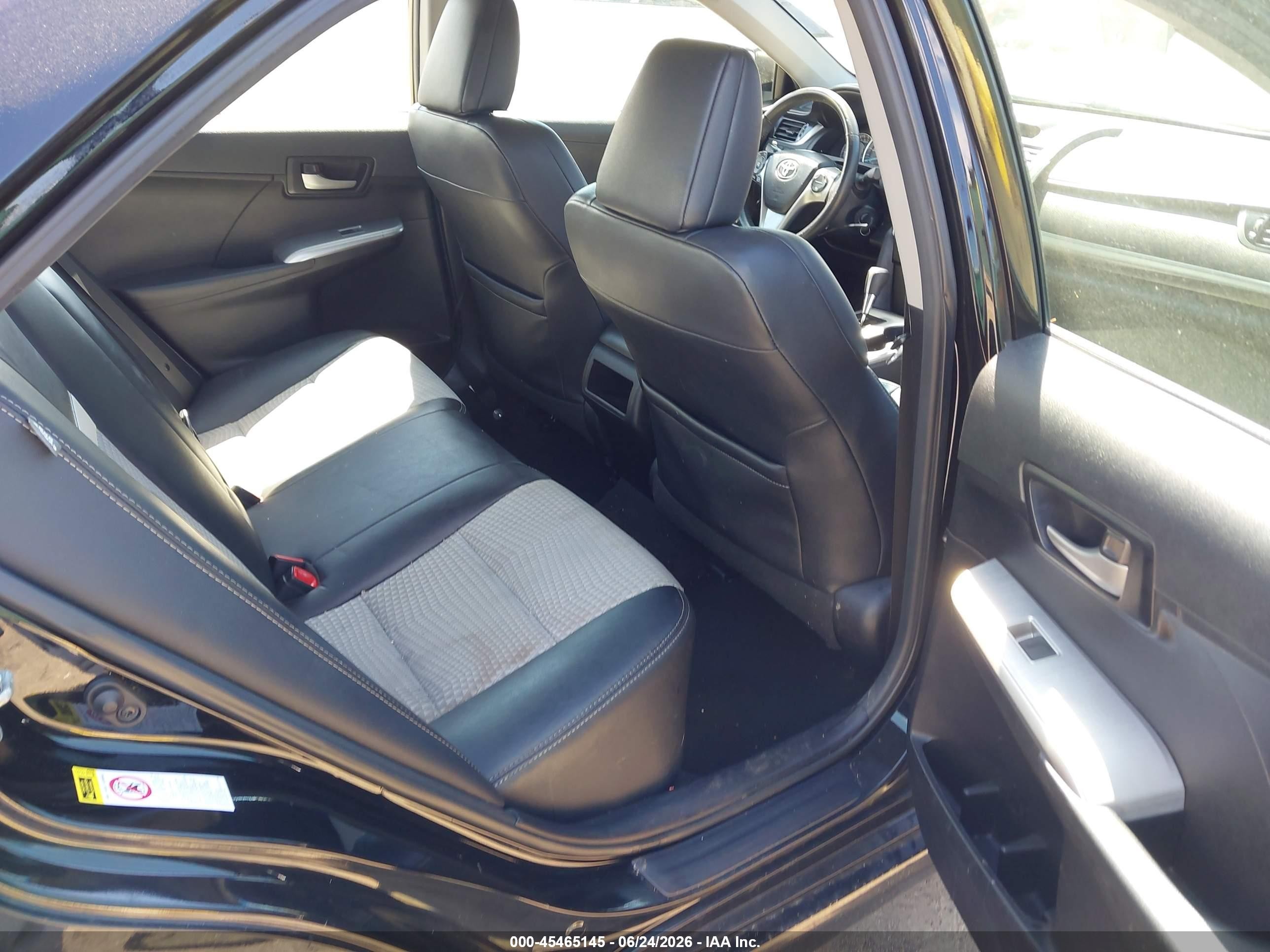2012 Toyota Camry Se Black vin: 4T1BF1FK0CU110819