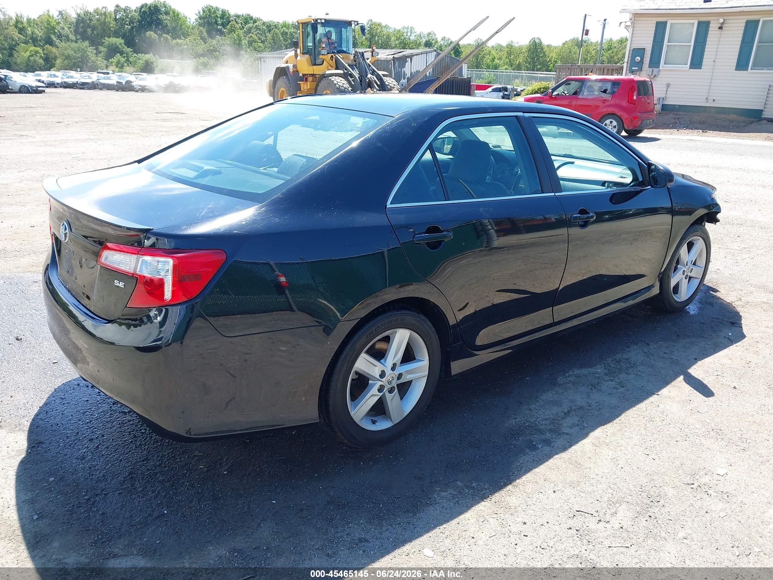 2012 Toyota Camry Se Black vin: 4T1BF1FK0CU110819