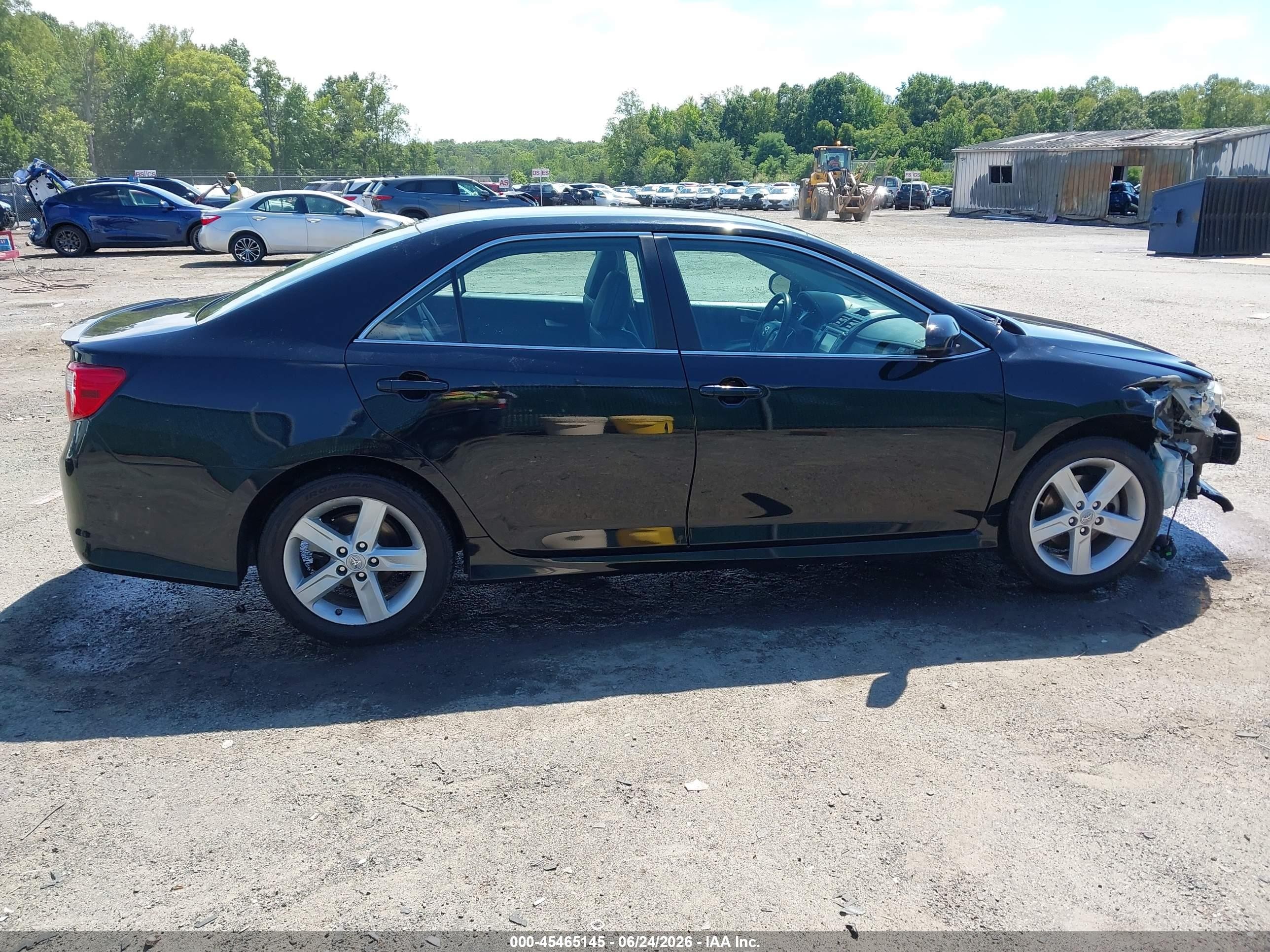 2012 Toyota Camry Se Black vin: 4T1BF1FK0CU110819