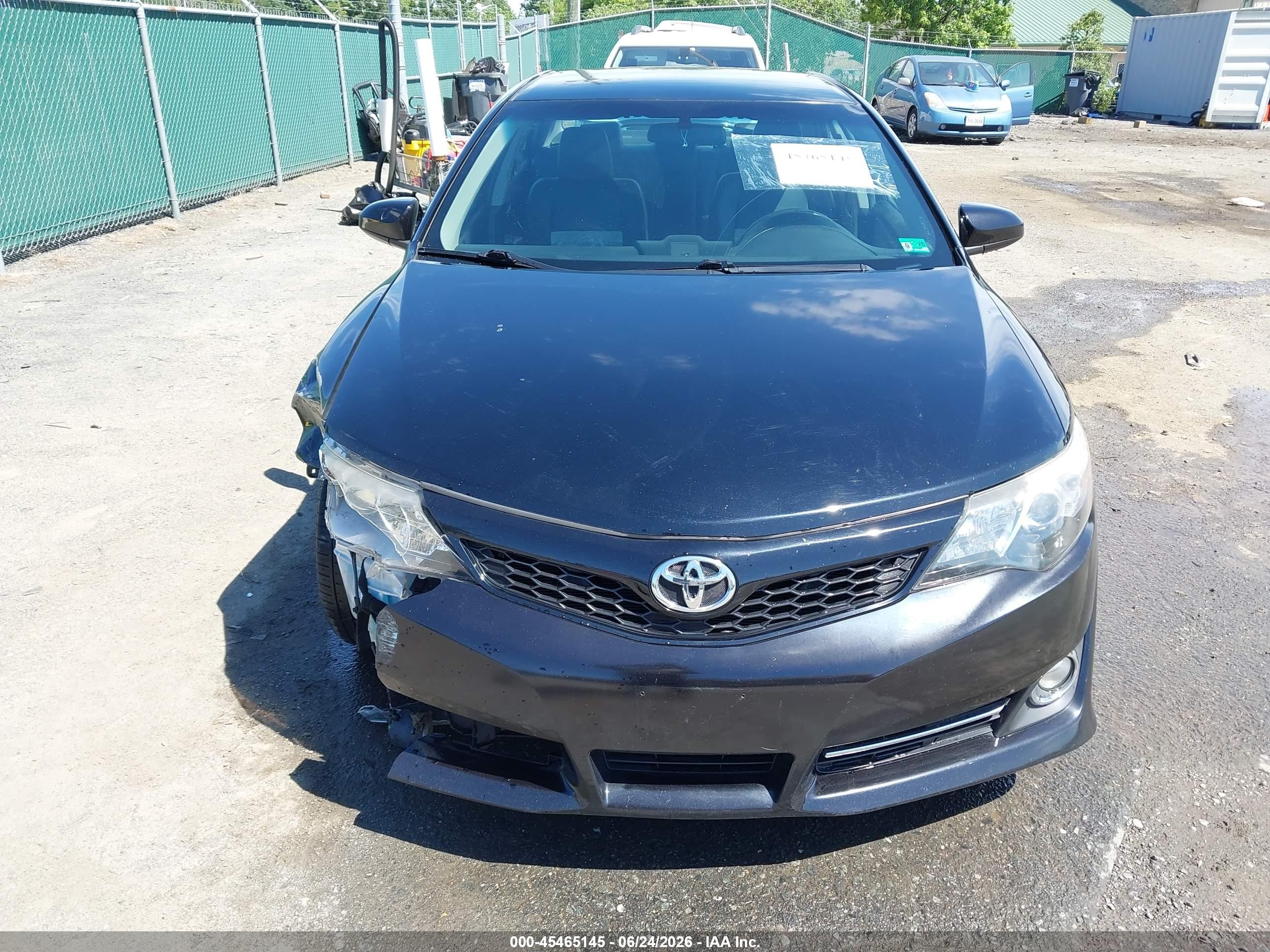 2012 Toyota Camry Se Black vin: 4T1BF1FK0CU110819