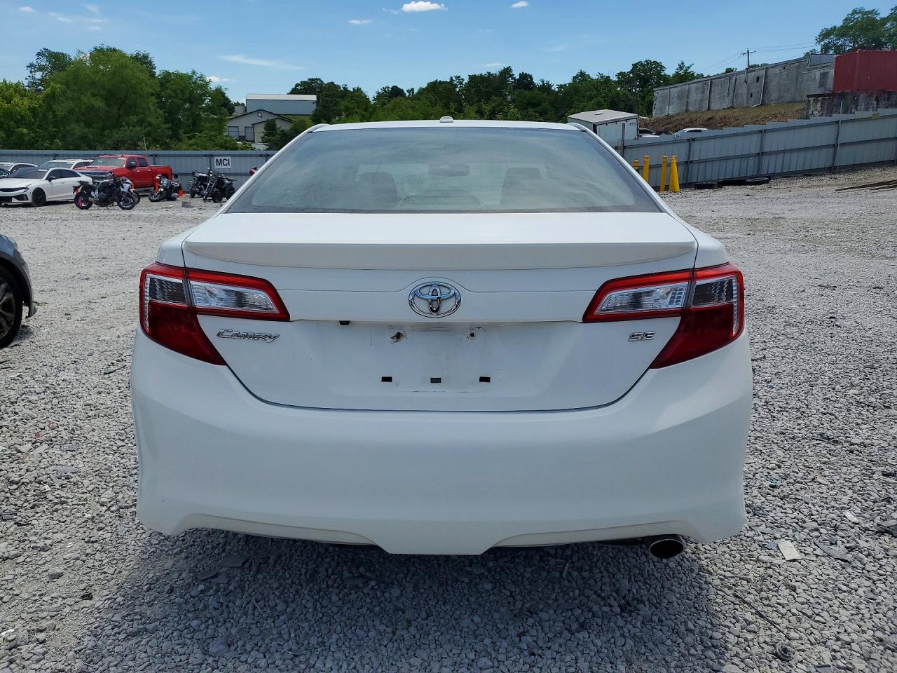 2012 Toyota Camry Se White vin: 4T1BF1FK0CU113509
