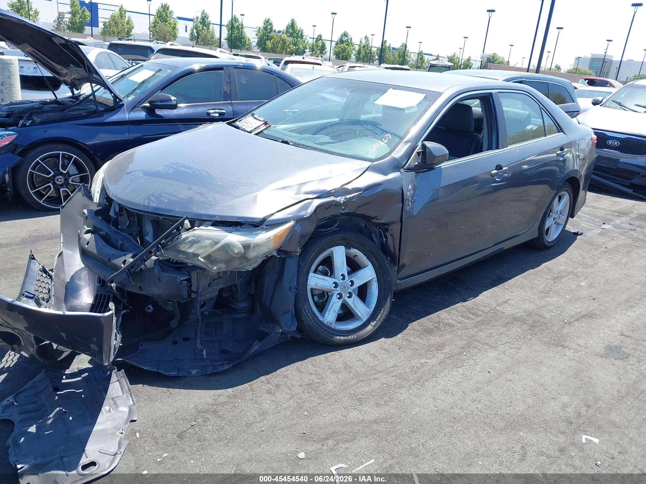 2012 Toyota Camry Se Gray vin: 4T1BF1FK0CU116944