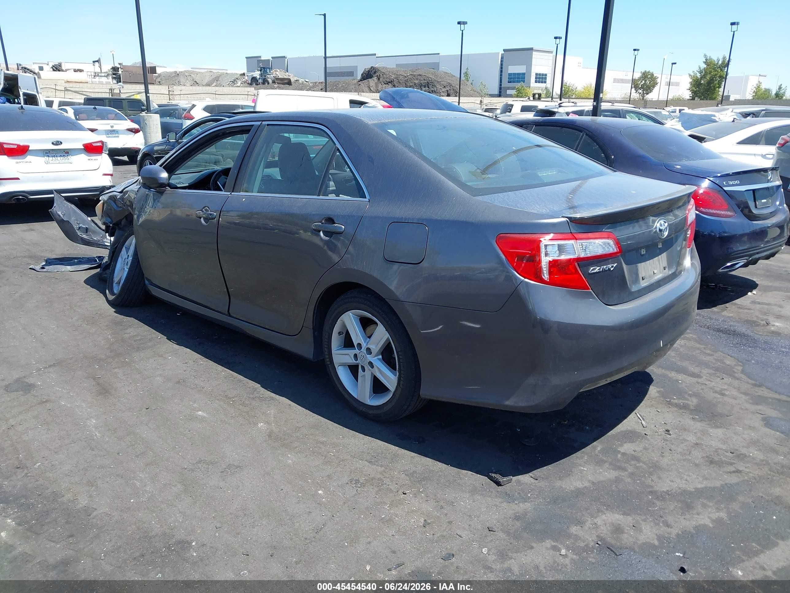 2012 Toyota Camry Se Gray vin: 4T1BF1FK0CU116944