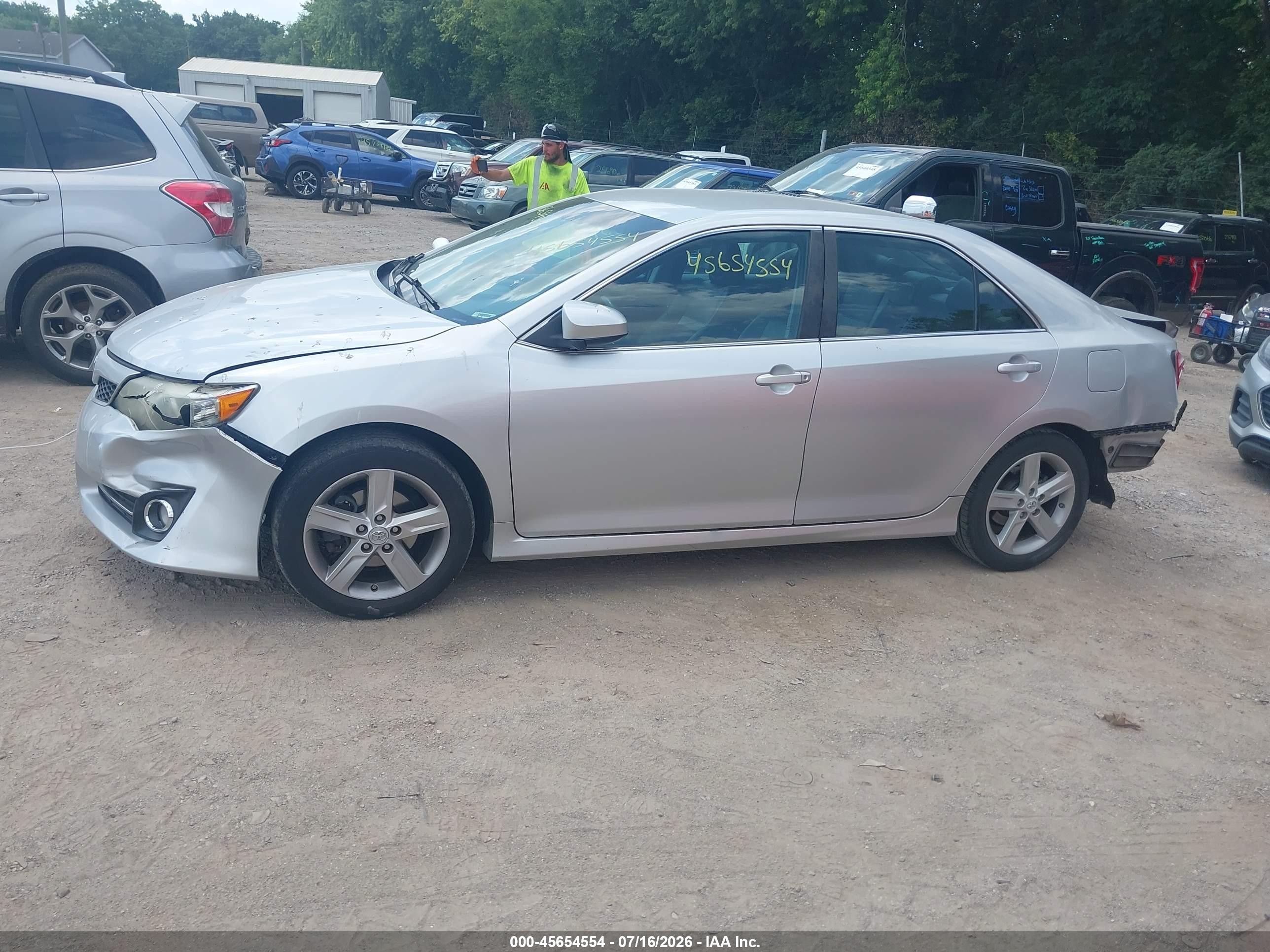 2012 Toyota Camry Se Серебряный vin: 4T1BF1FK0CU117429