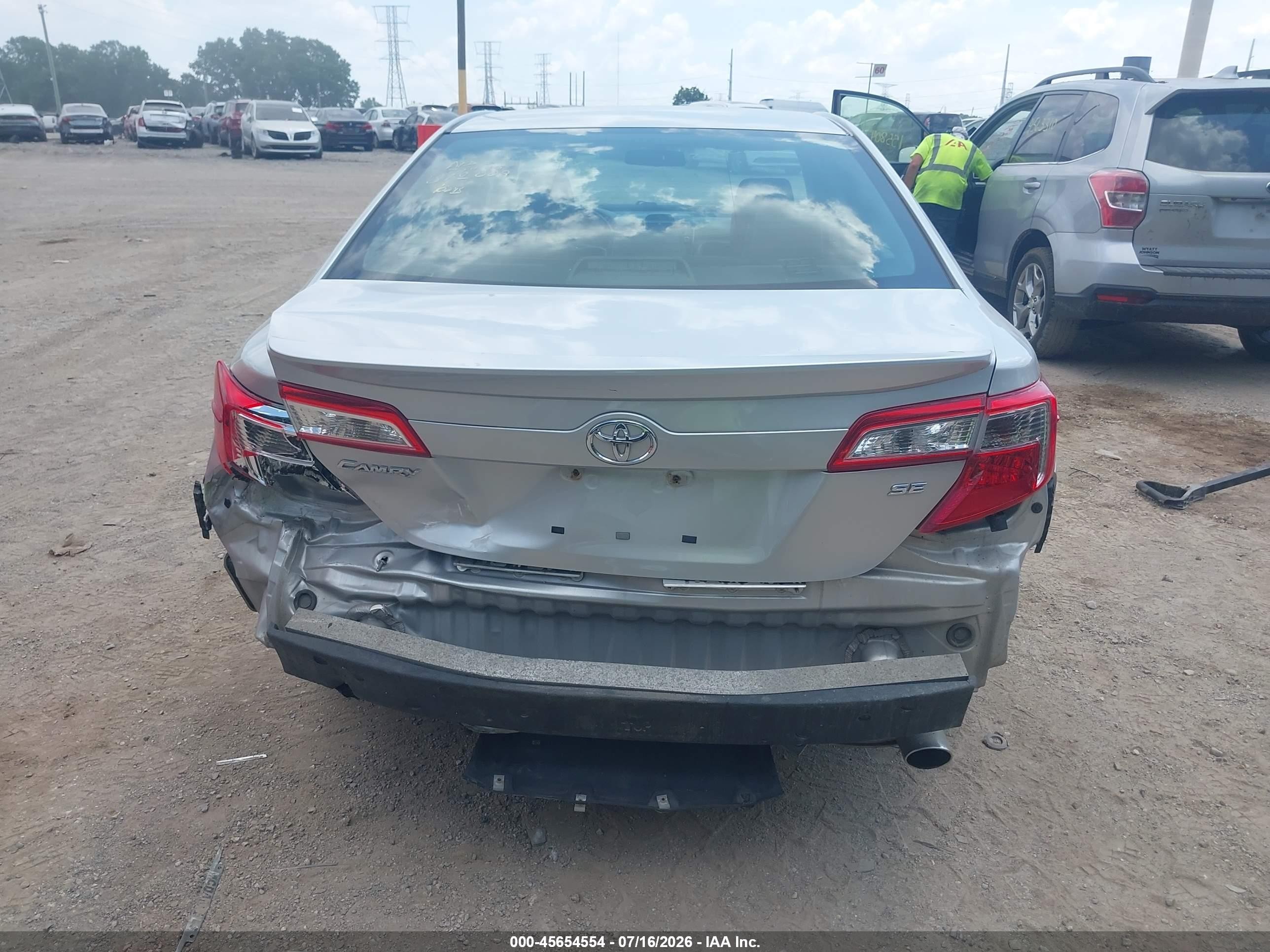 2012 Toyota Camry Se Серебряный vin: 4T1BF1FK0CU117429