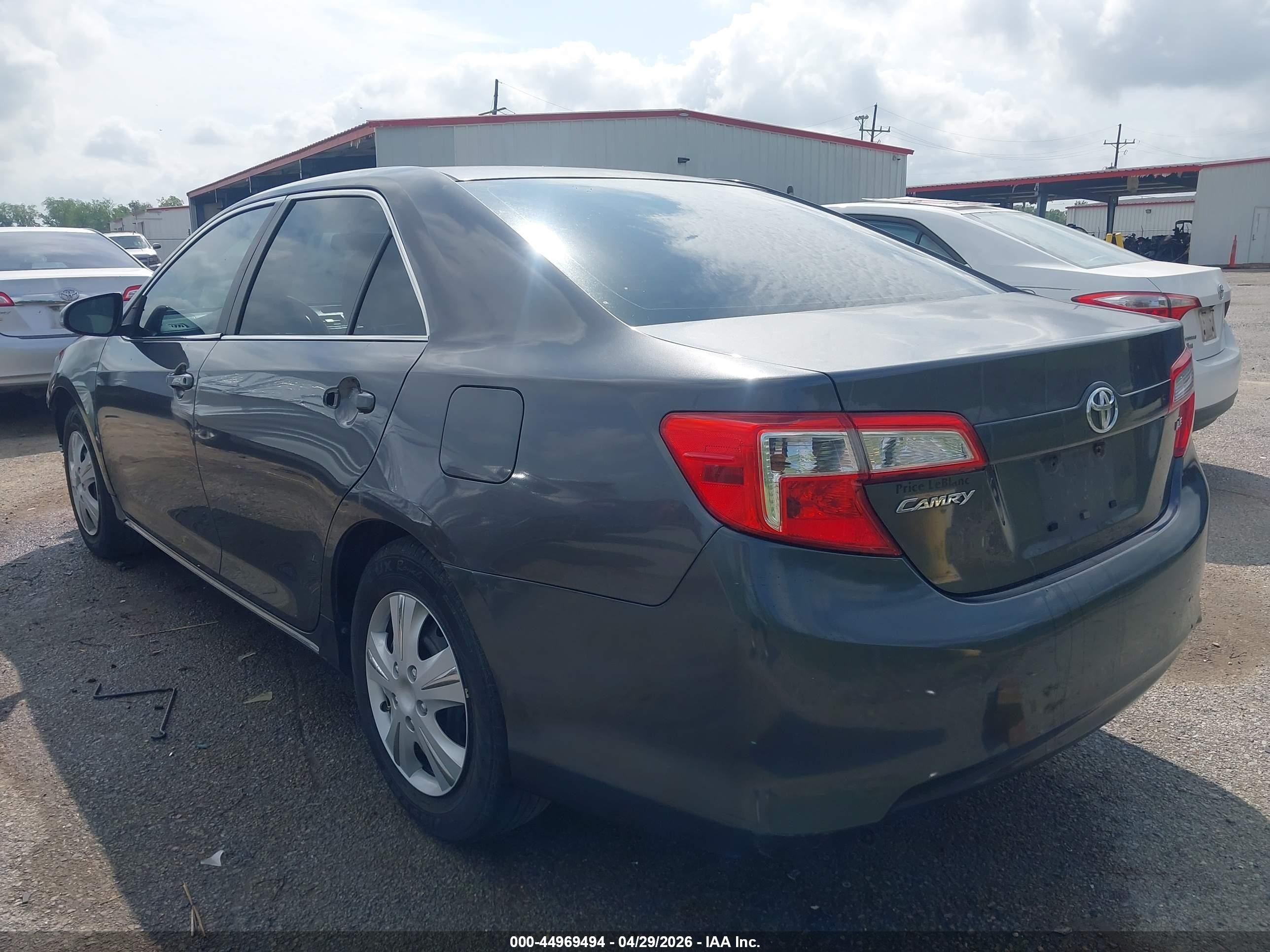 2012 Toyota Camry Le Серый vin: 4T1BF1FK0CU129855