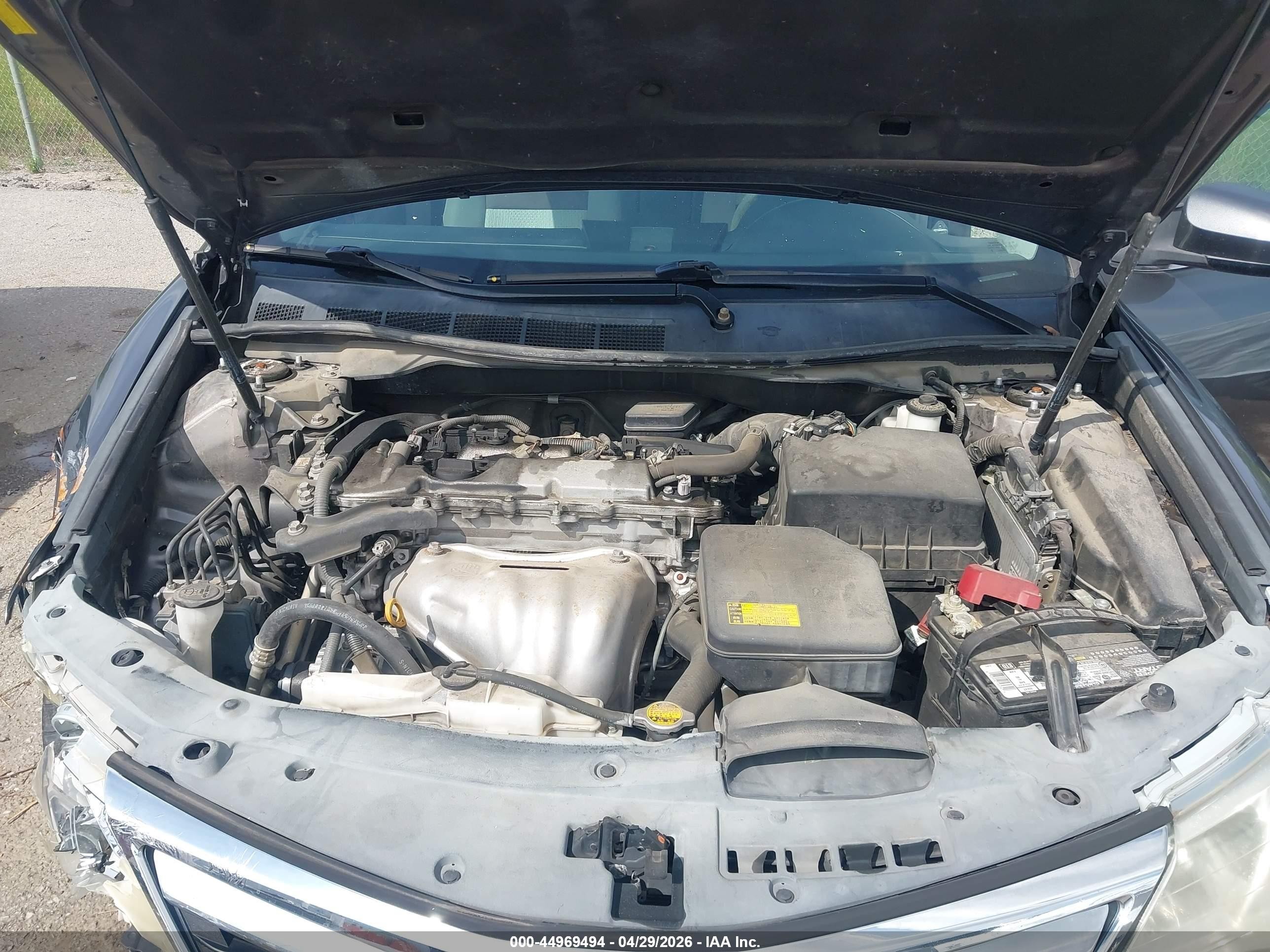2012 Toyota Camry Le Серый vin: 4T1BF1FK0CU129855