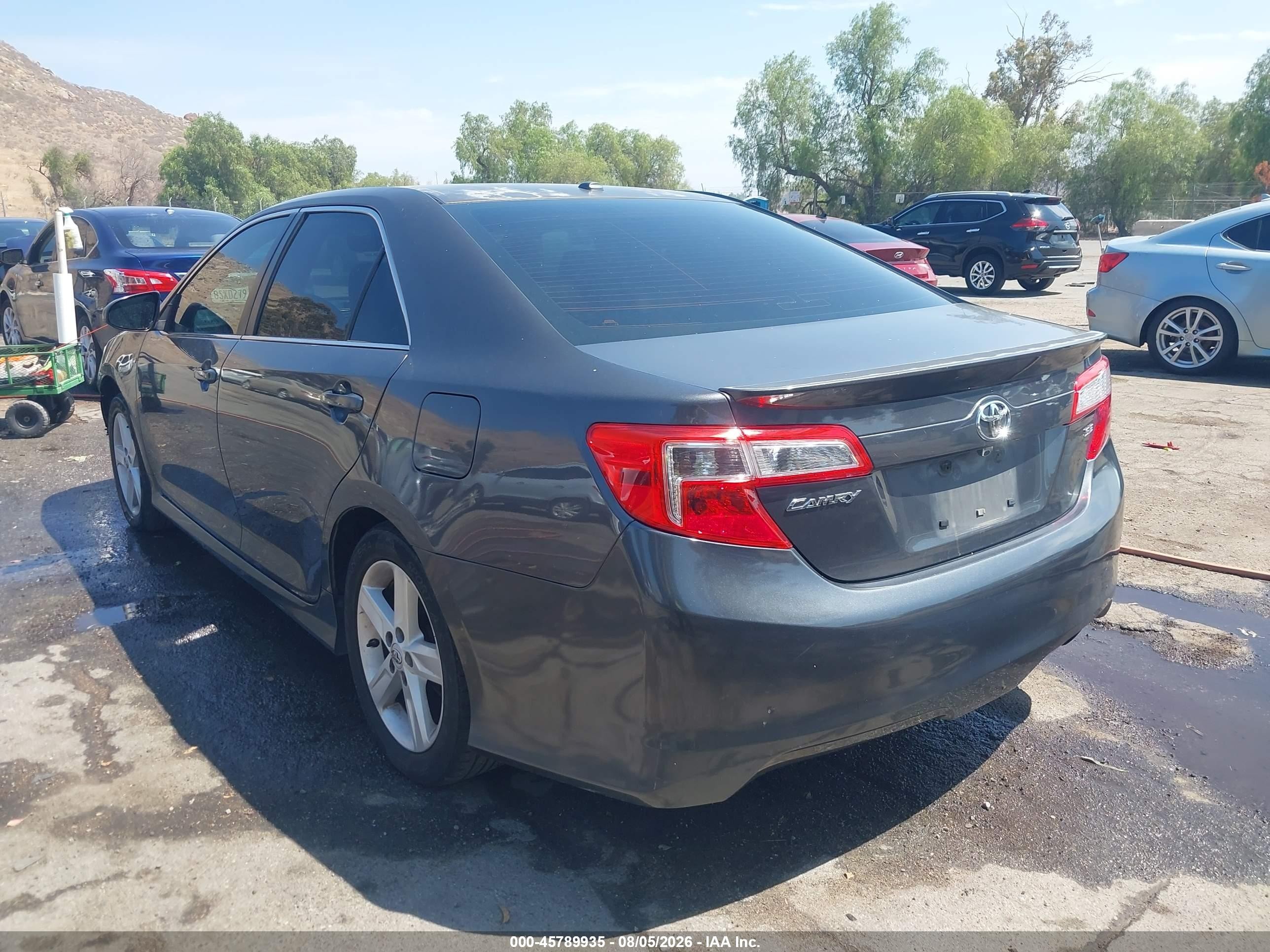 2012 Toyota Camry Se Gray vin: 4T1BF1FK0CU151788