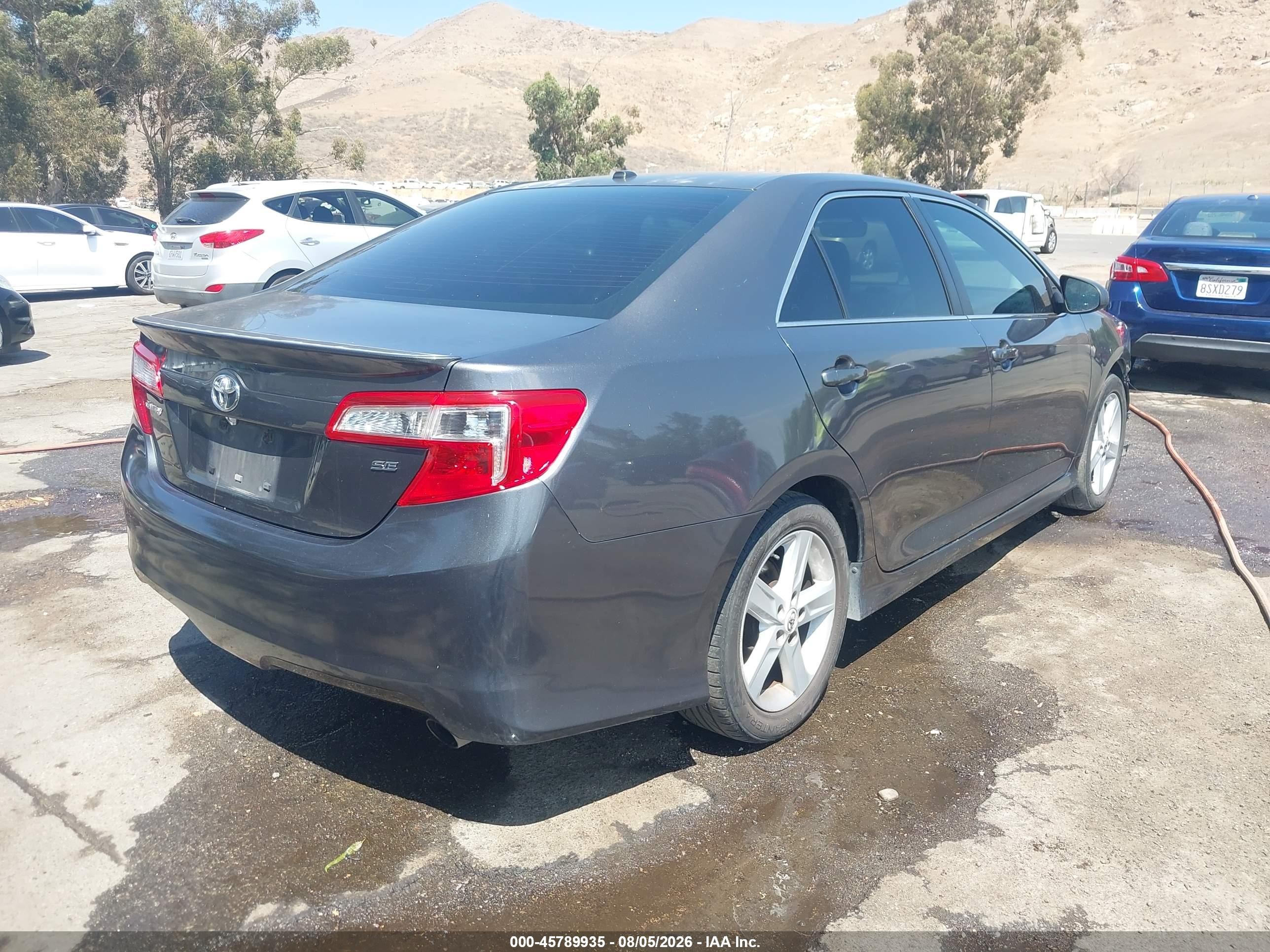 2012 Toyota Camry Se Gray vin: 4T1BF1FK0CU151788