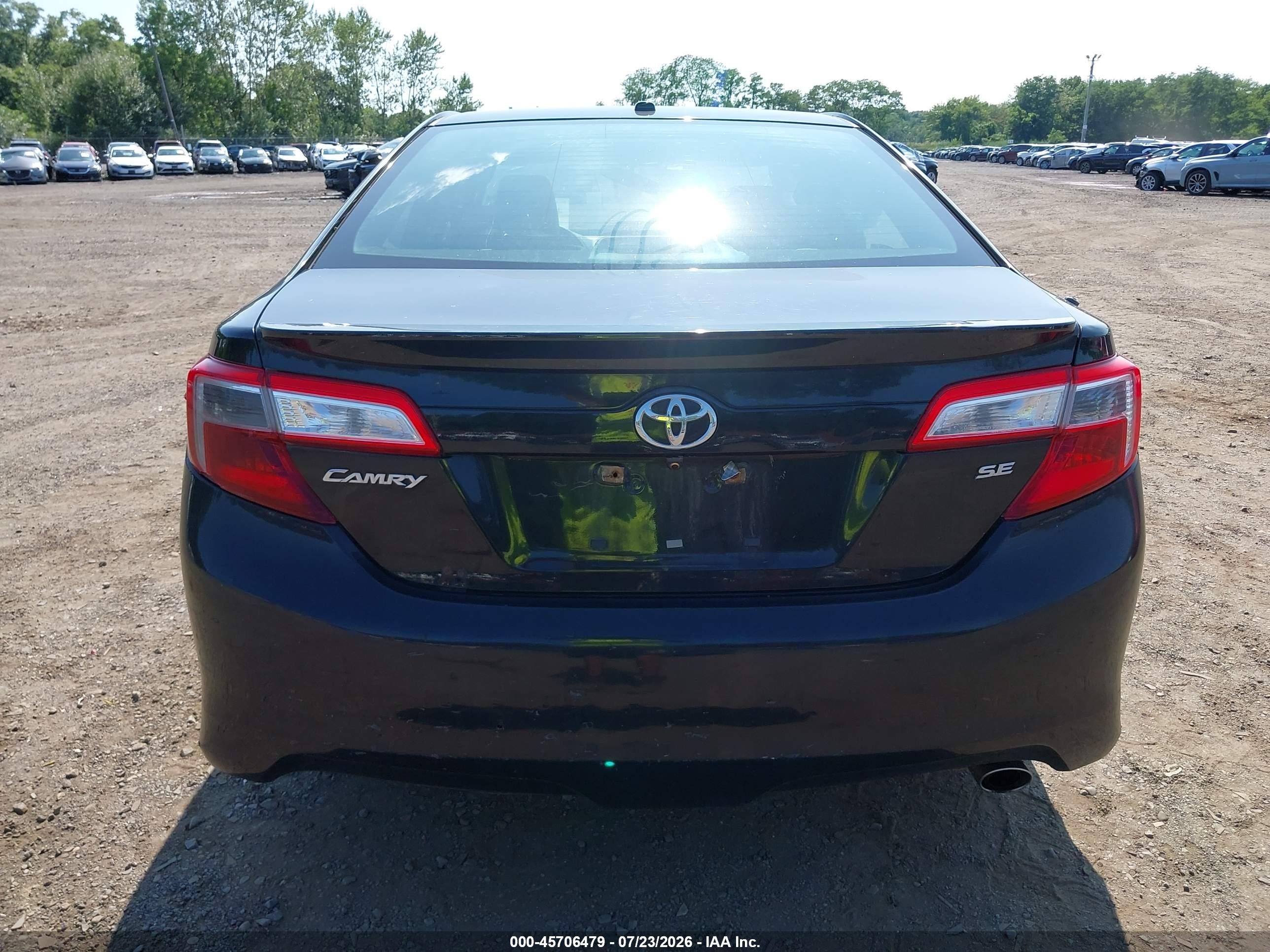 2012 Toyota Camry Se Limited Edition Black vin: 4T1BF1FK0CU162421
