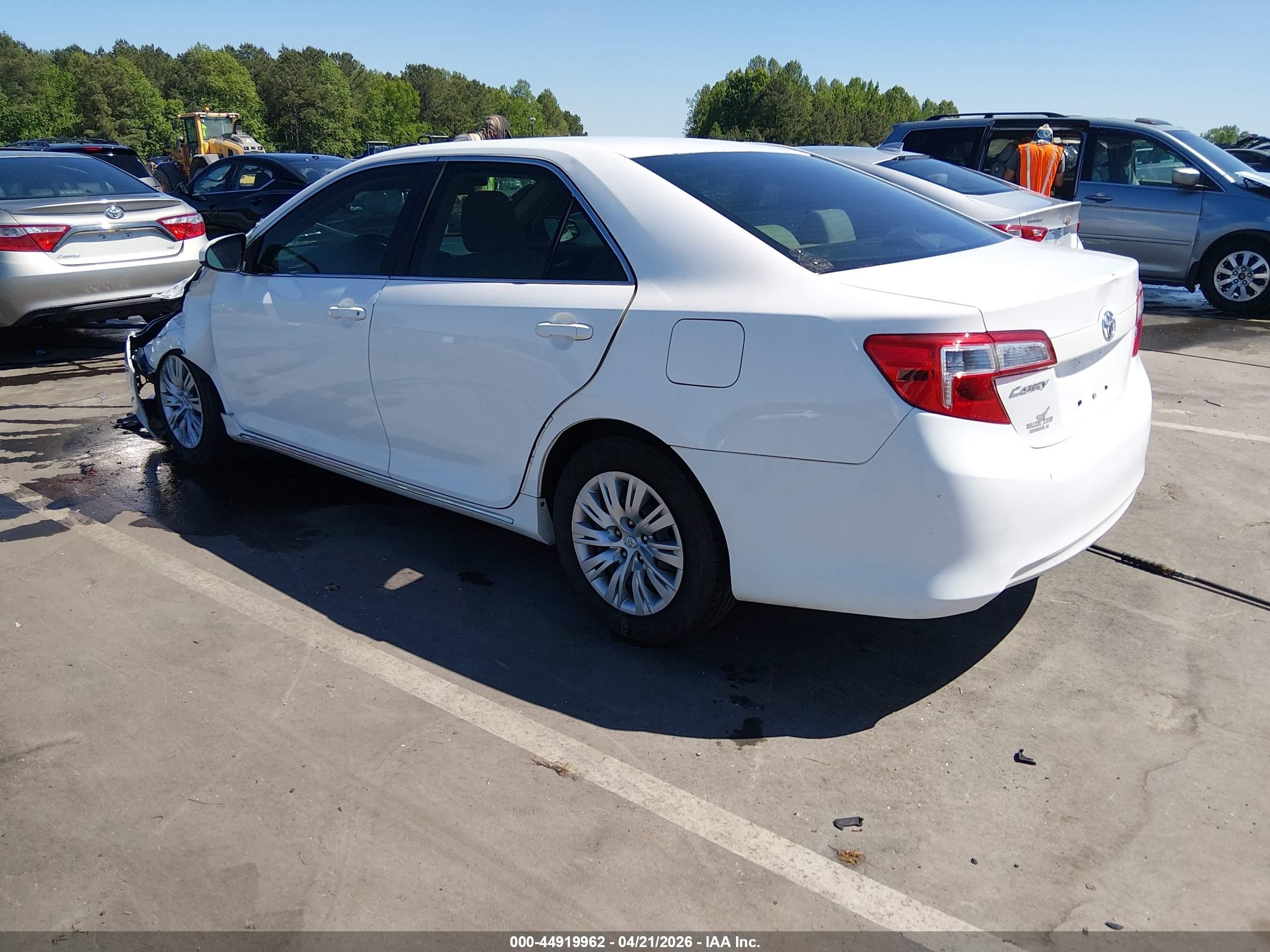 2012 Toyota Camry Le Белый vin: 4T1BF1FK0CU164251