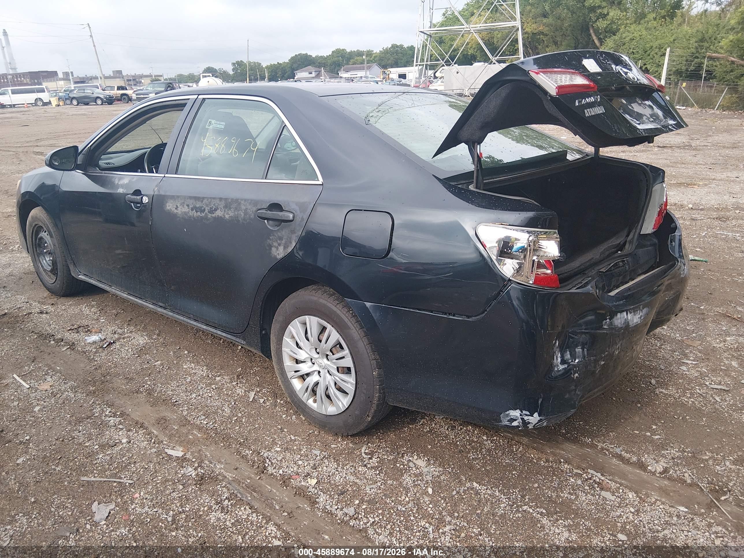 2012 Toyota Camry Le Dark Blue vin: 4T1BF1FK0CU166047