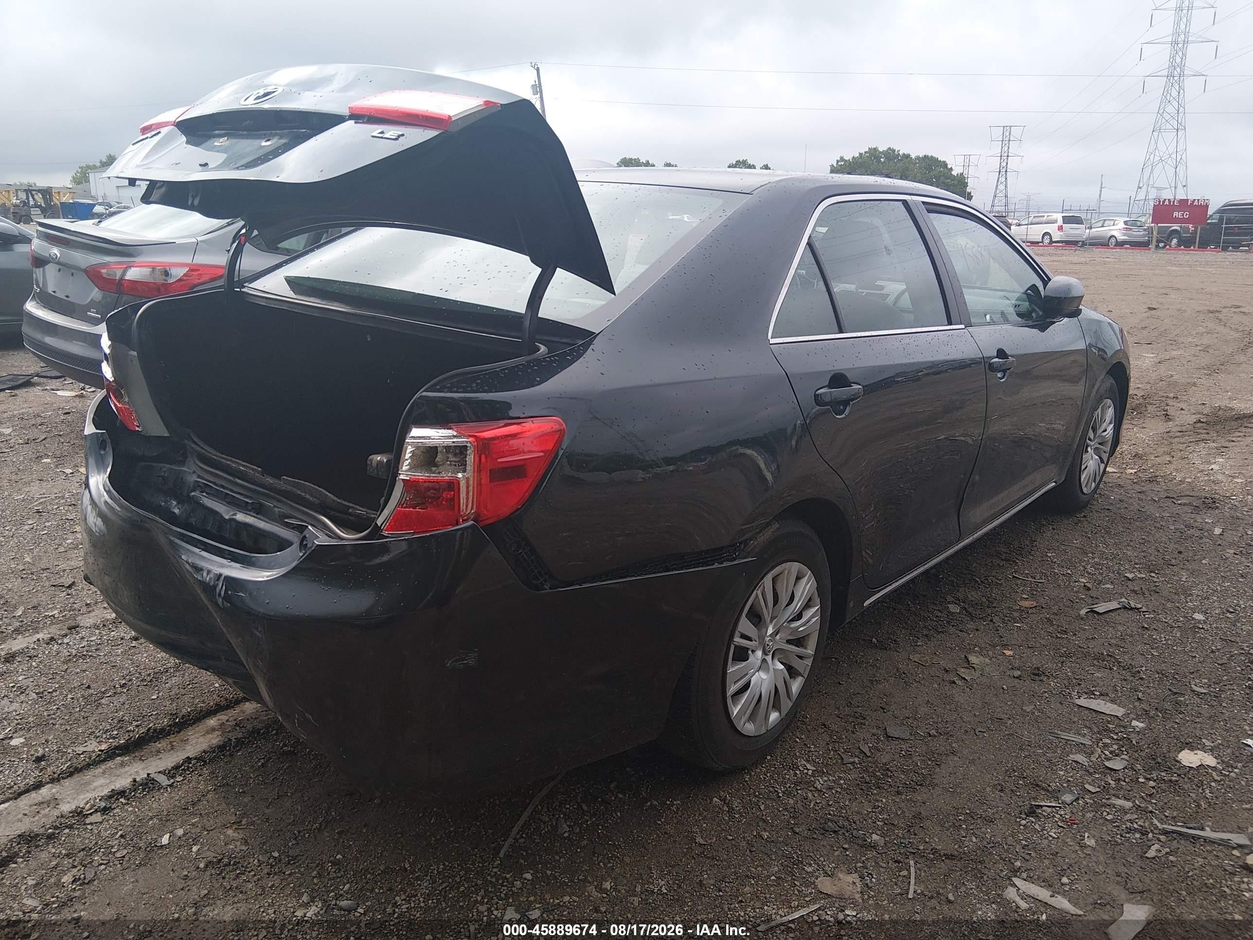 2012 Toyota Camry Le Dark Blue vin: 4T1BF1FK0CU166047