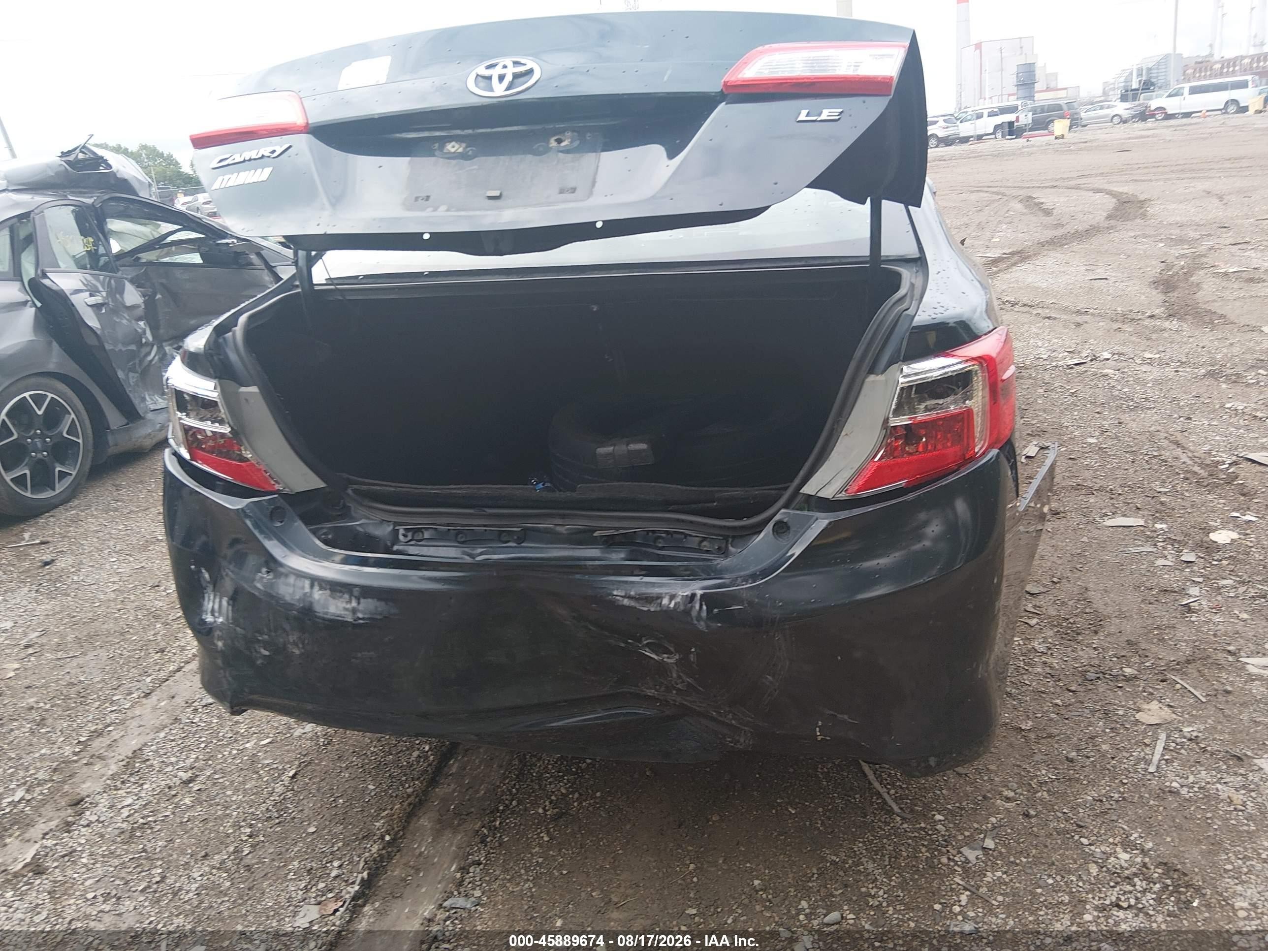 2012 Toyota Camry Le Dark Blue vin: 4T1BF1FK0CU166047