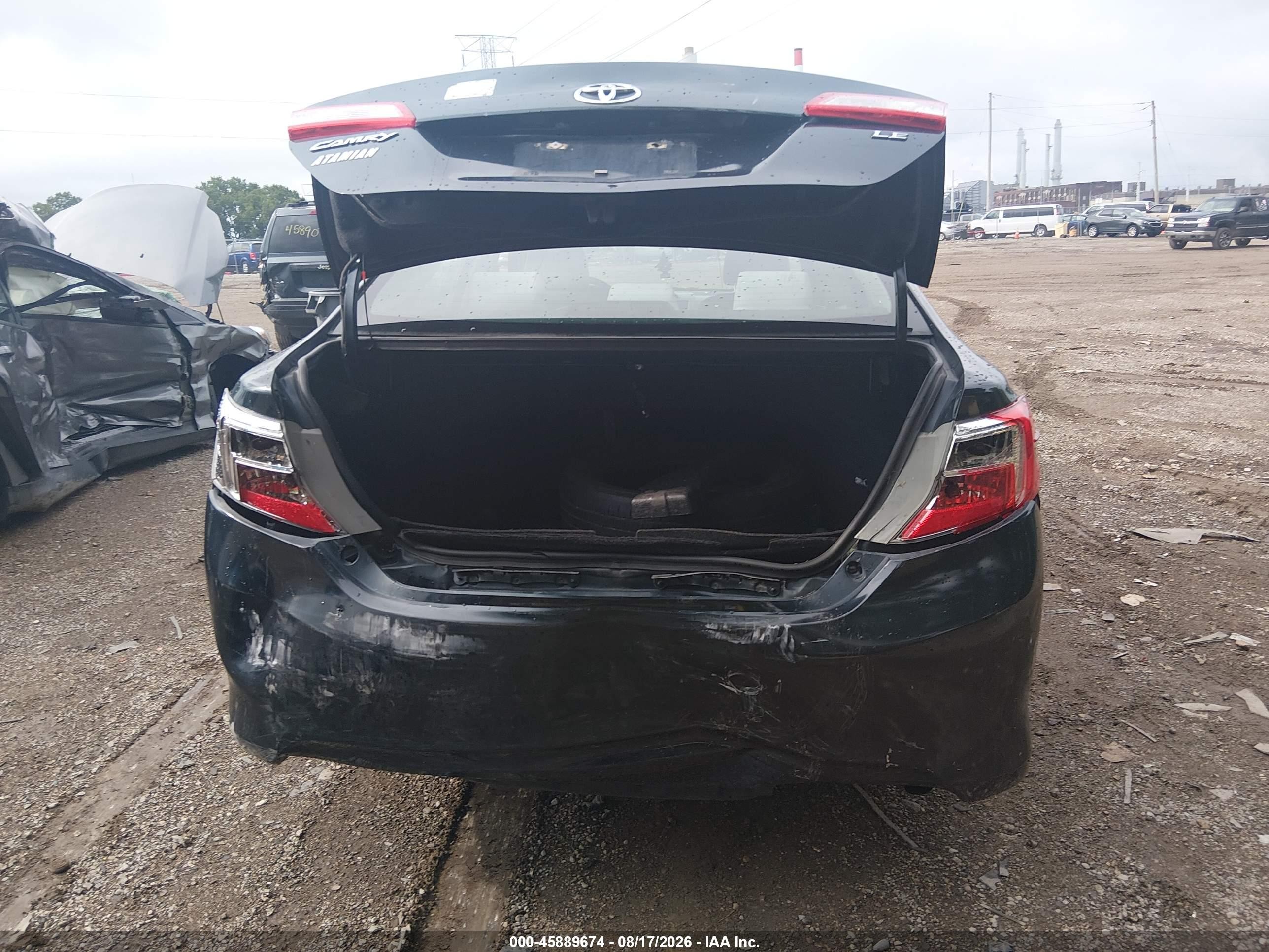 2012 Toyota Camry Le Dark Blue vin: 4T1BF1FK0CU166047