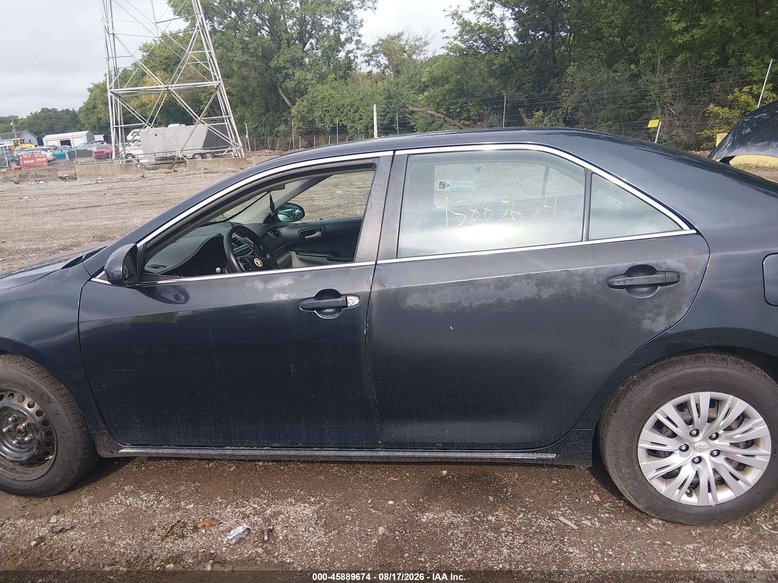 2012 Toyota Camry Le Dark Blue vin: 4T1BF1FK0CU166047