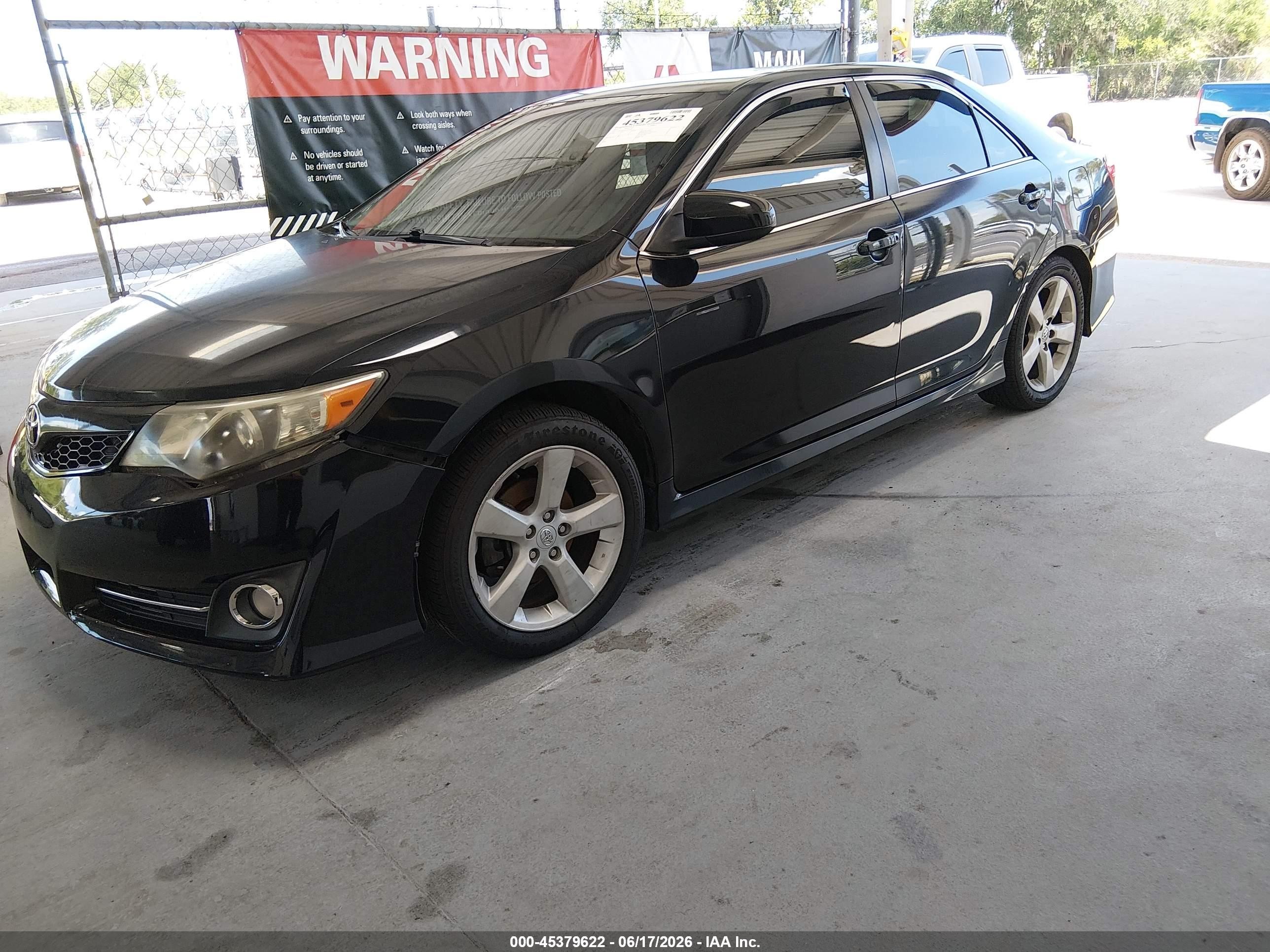 2012 Toyota Camry Se Black vin: 4T1BF1FK0CU169367