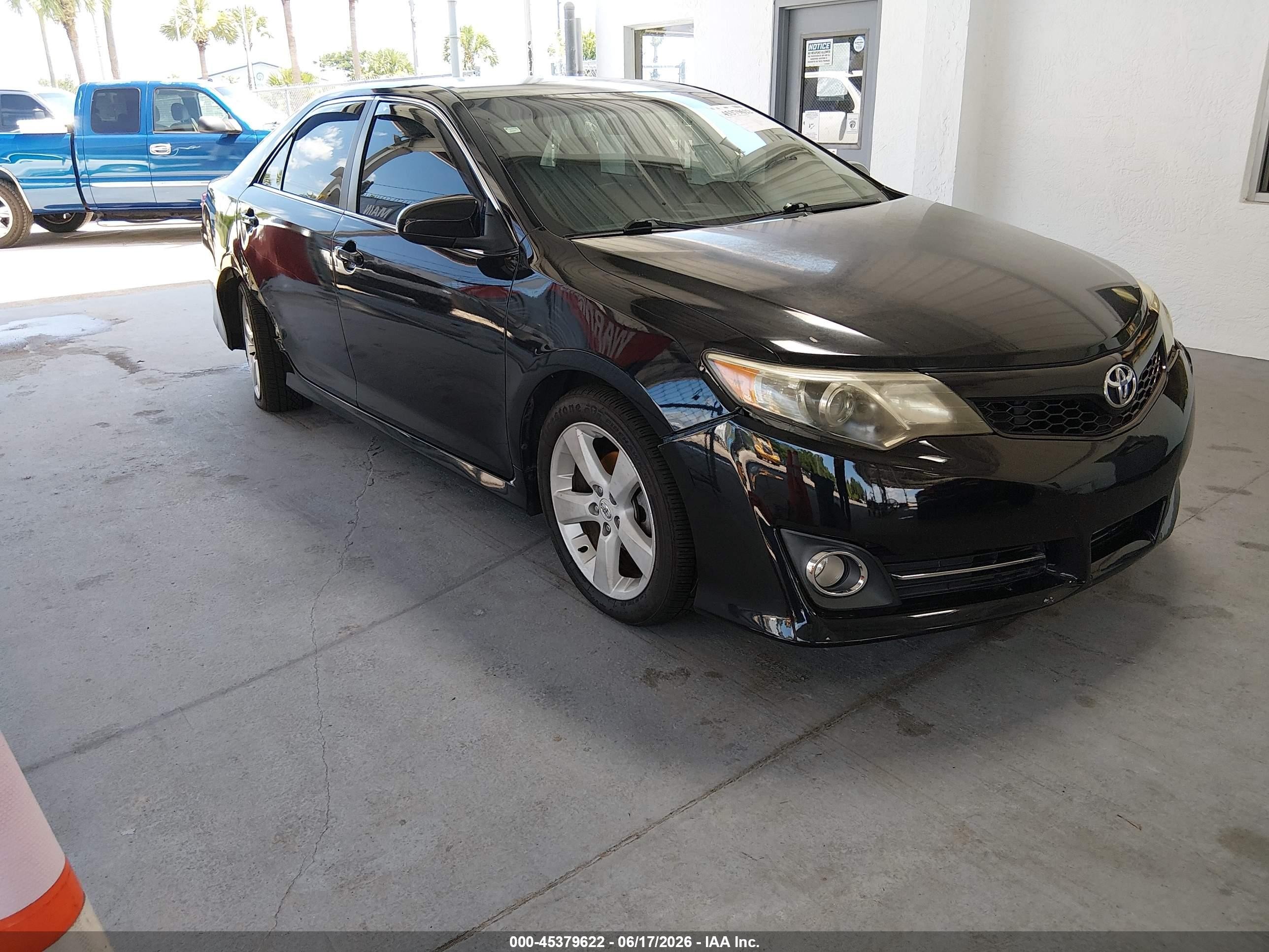 2012 Toyota Camry Se Black vin: 4T1BF1FK0CU169367