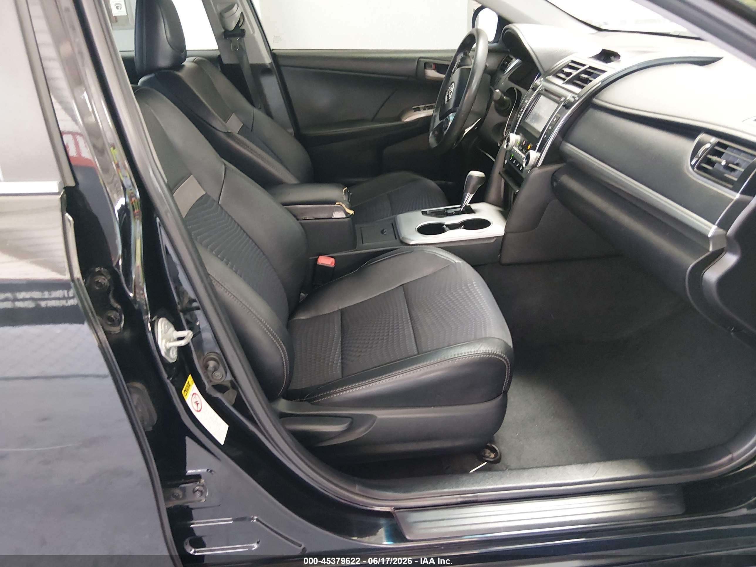 2012 Toyota Camry Se Black vin: 4T1BF1FK0CU169367