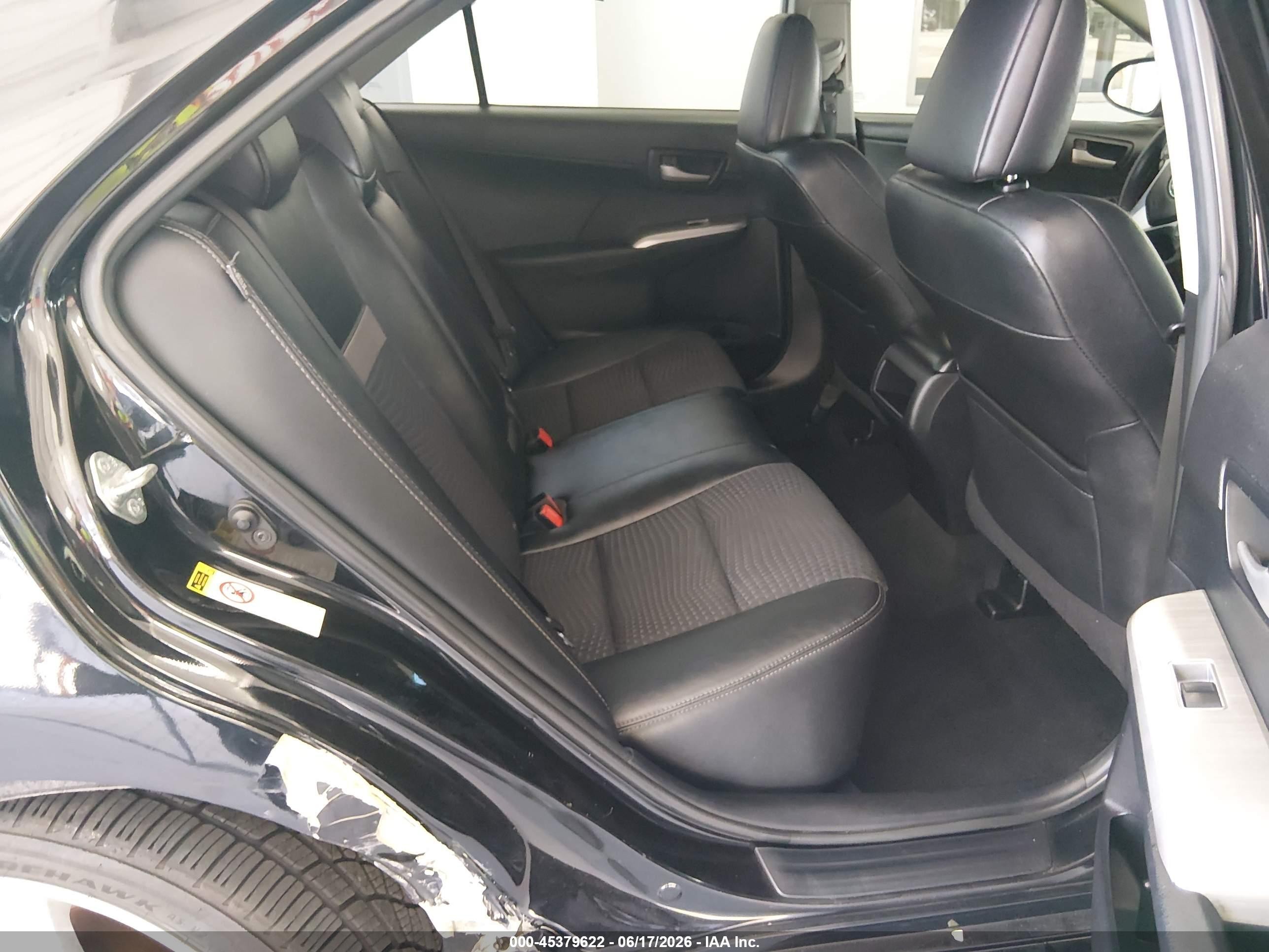 2012 Toyota Camry Se Black vin: 4T1BF1FK0CU169367