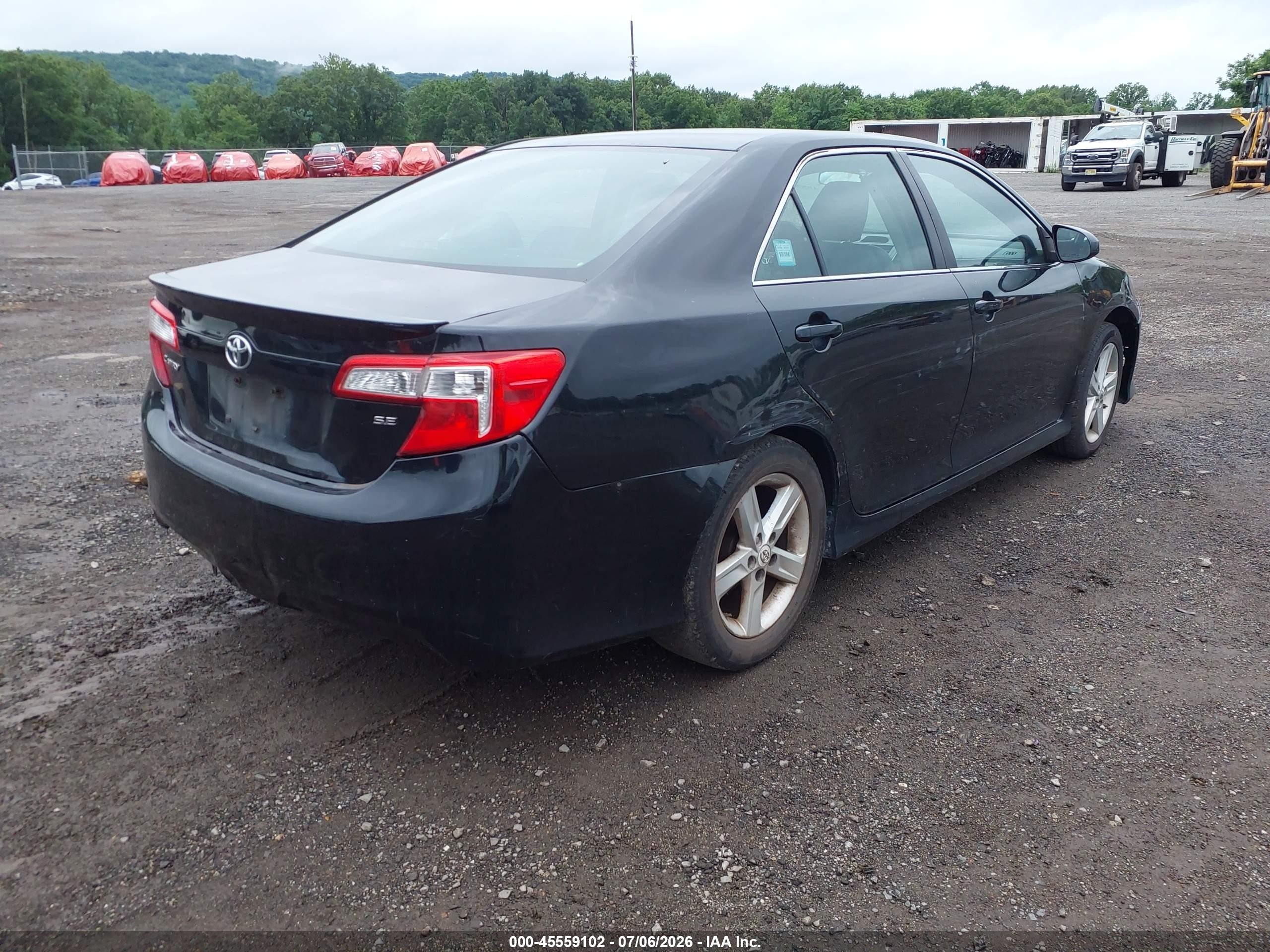2012 Toyota Camry Se Black vin: 4T1BF1FK0CU181079