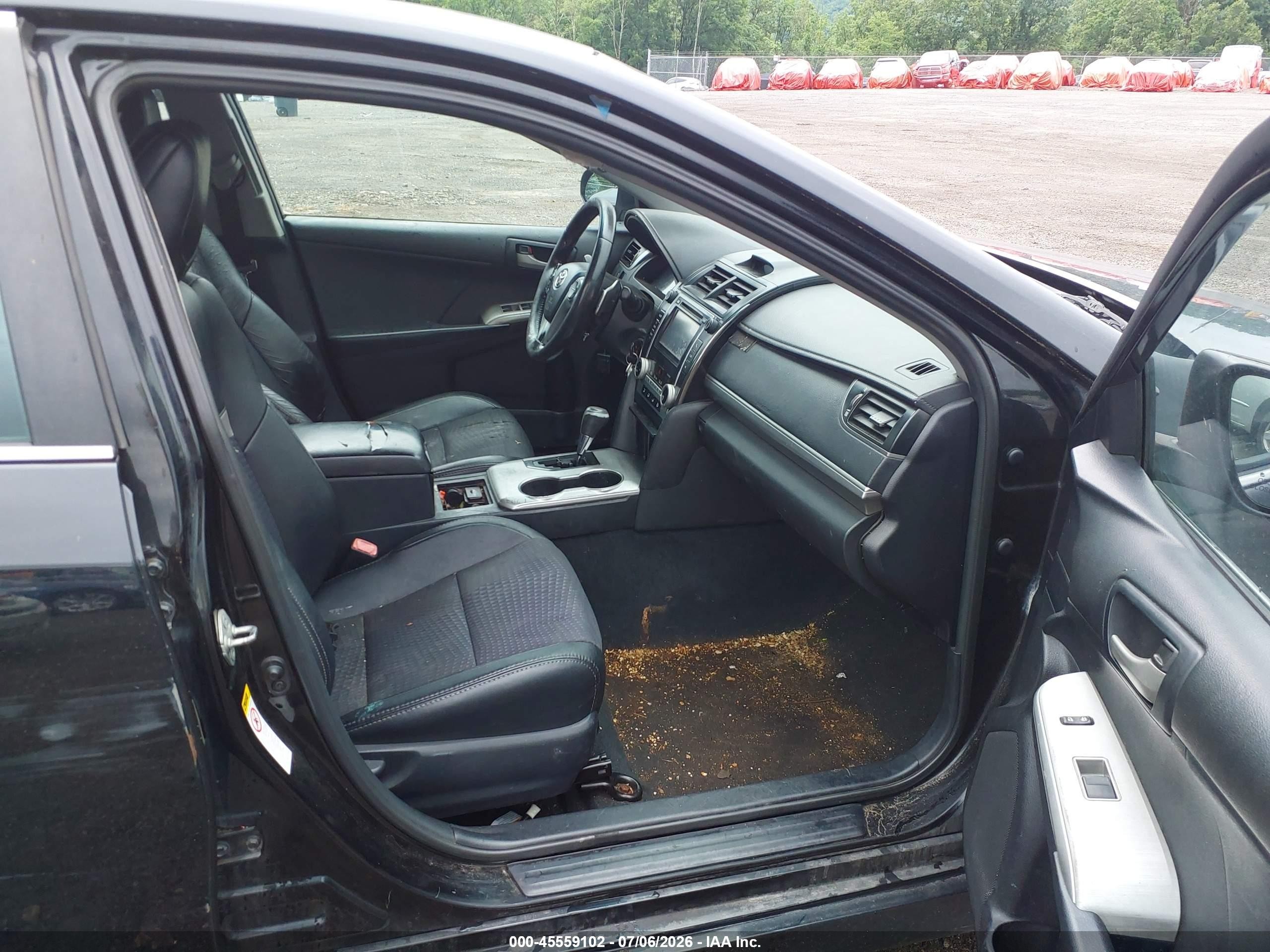 2012 Toyota Camry Se Black vin: 4T1BF1FK0CU181079