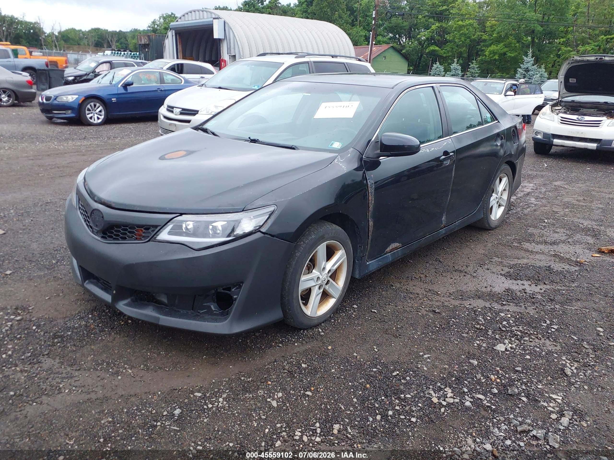 2012 Toyota Camry Se Black vin: 4T1BF1FK0CU181079