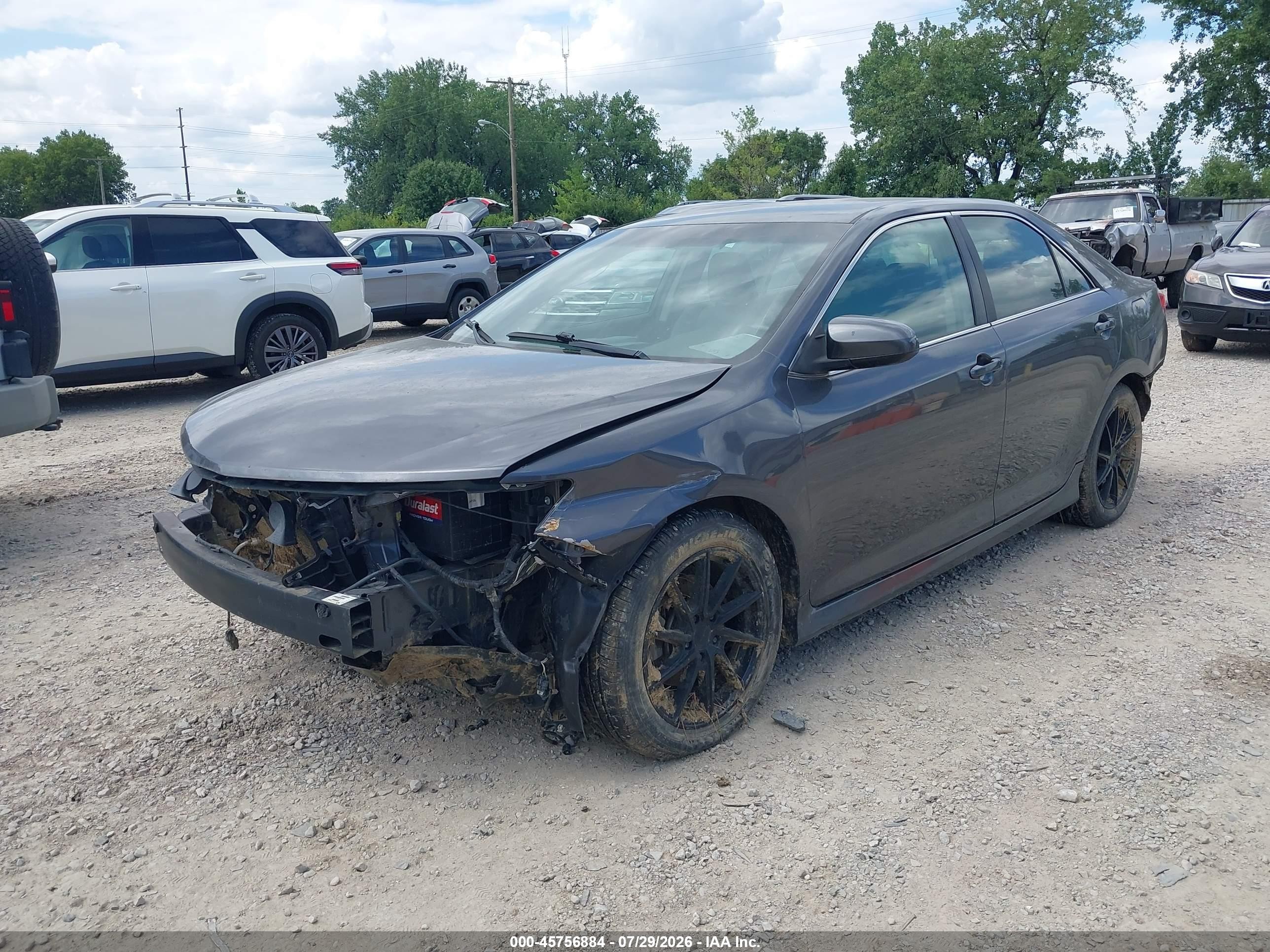 2012 Toyota Camry Se Gray vin: 4T1BF1FK0CU184757