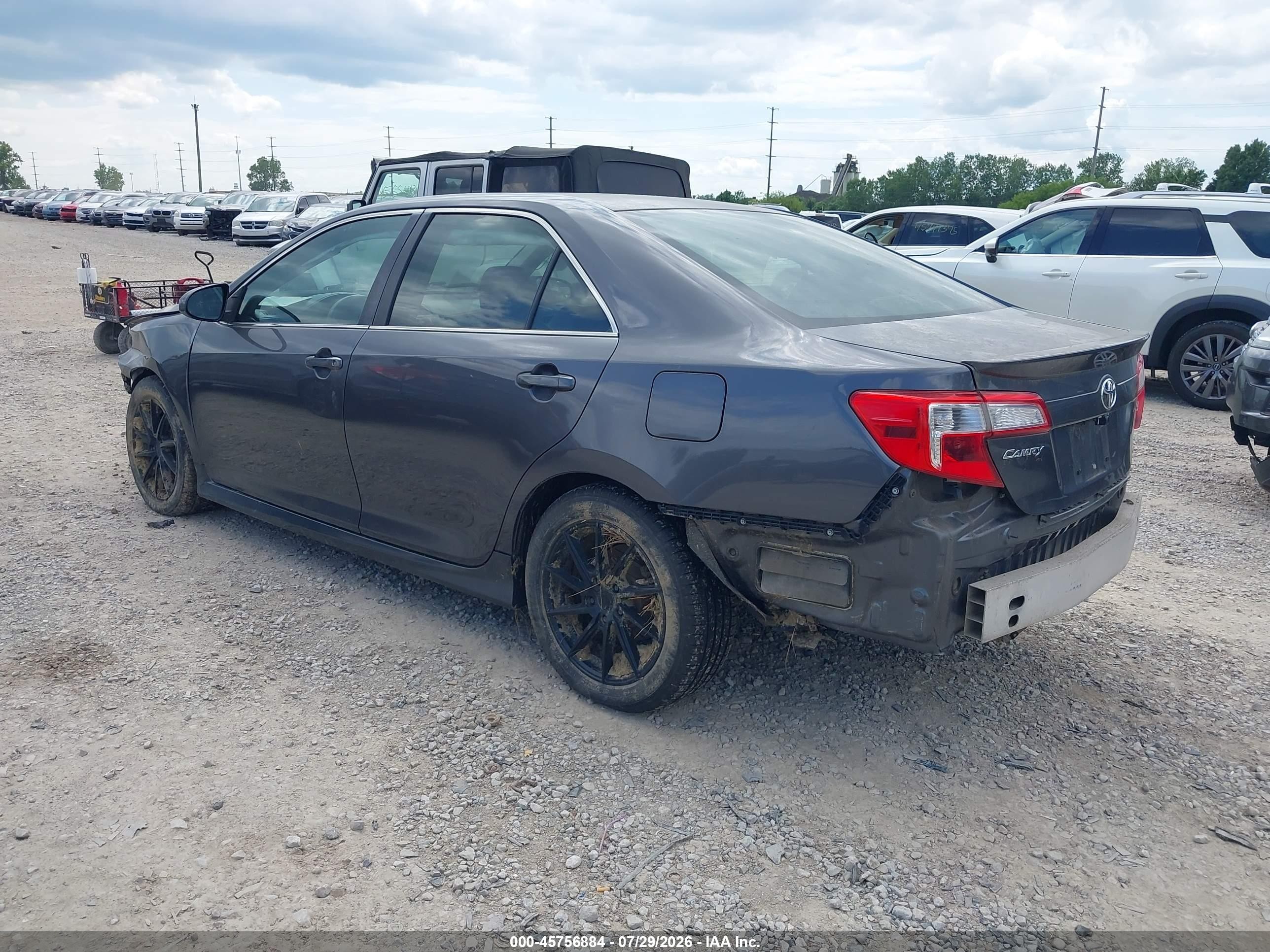 2012 Toyota Camry Se Gray vin: 4T1BF1FK0CU184757