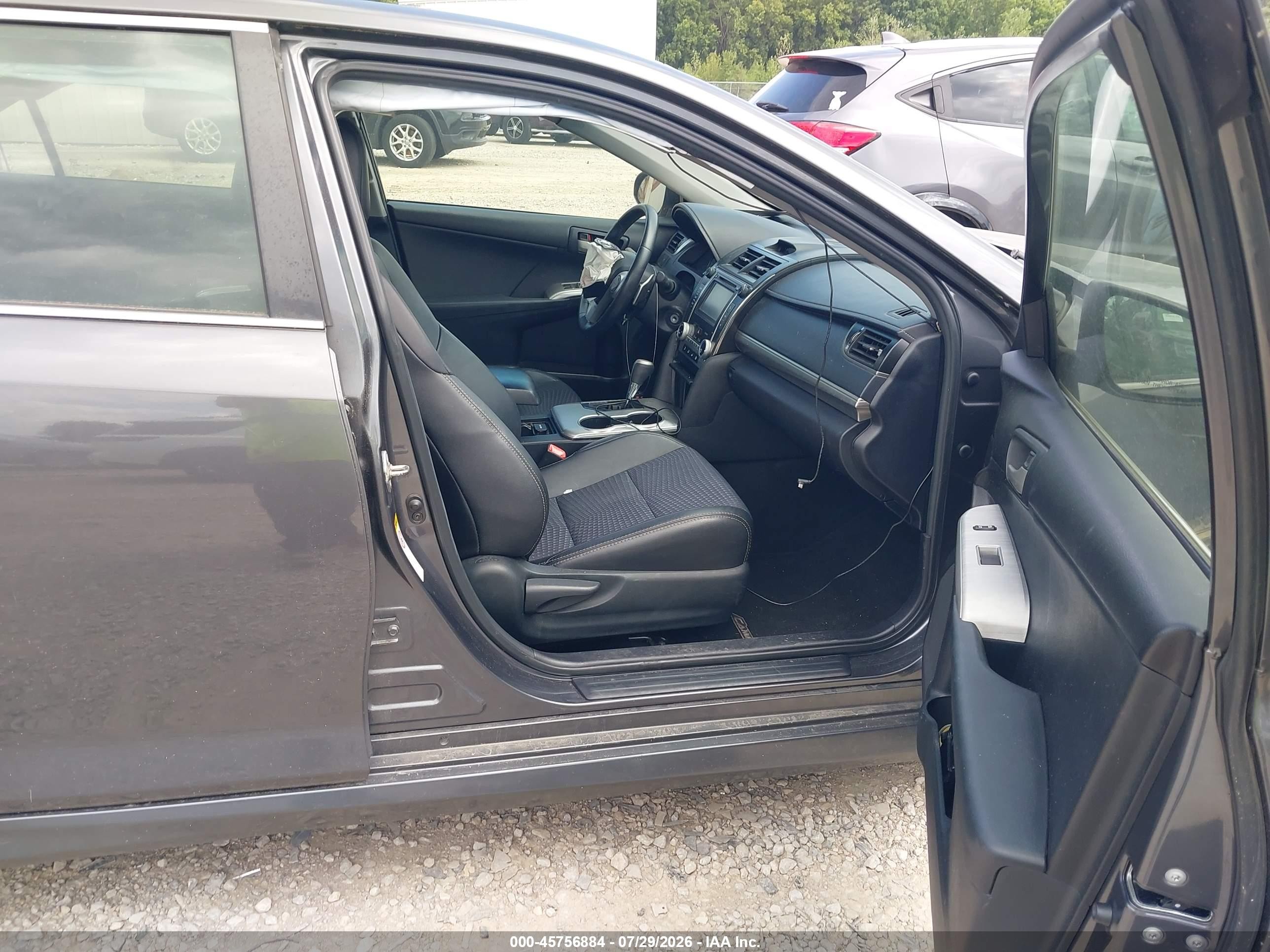 2012 Toyota Camry Se Gray vin: 4T1BF1FK0CU184757