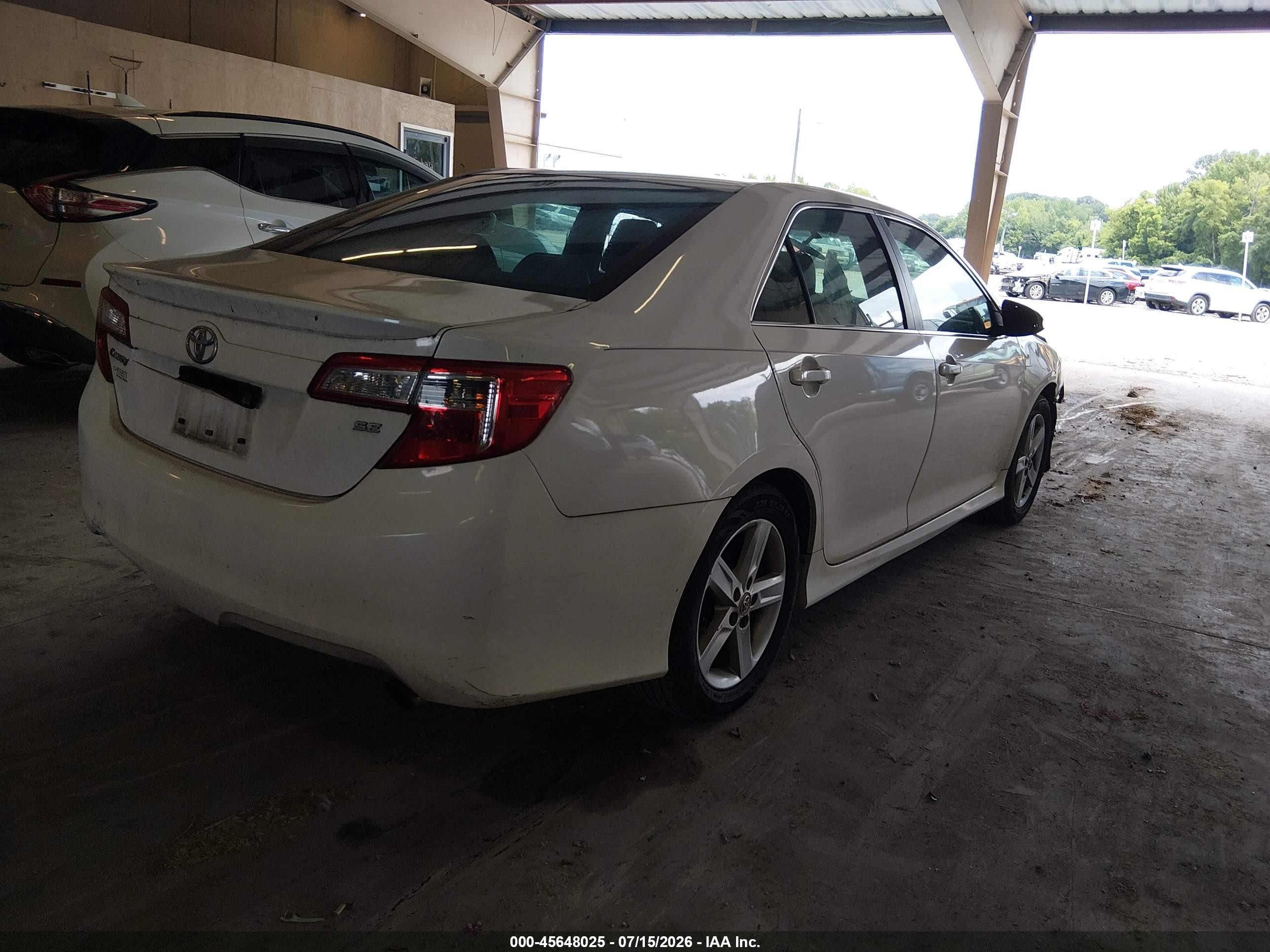 2012 Toyota Camry Se Белый vin: 4T1BF1FK0CU190199