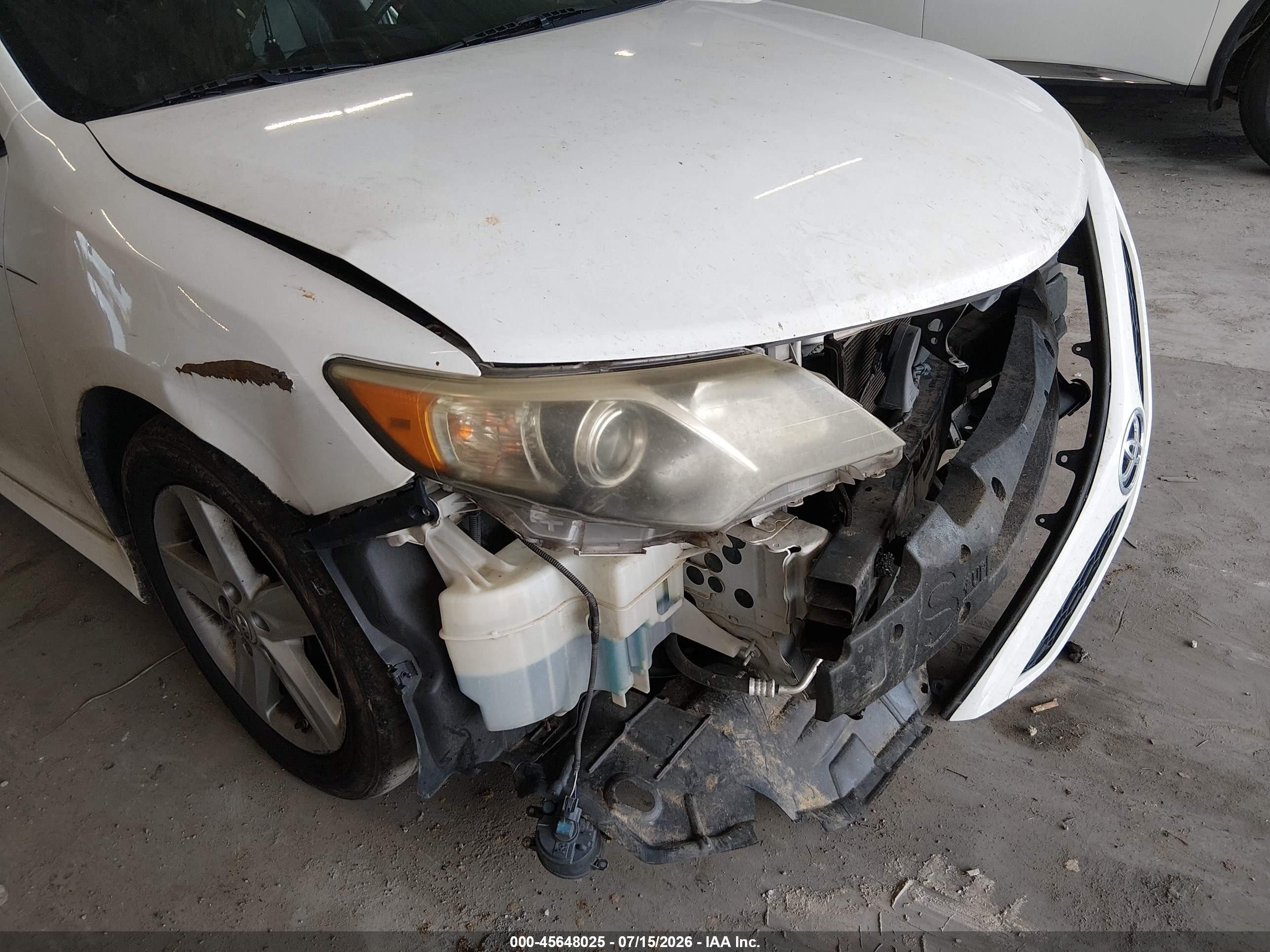 2012 Toyota Camry Se Белый vin: 4T1BF1FK0CU190199