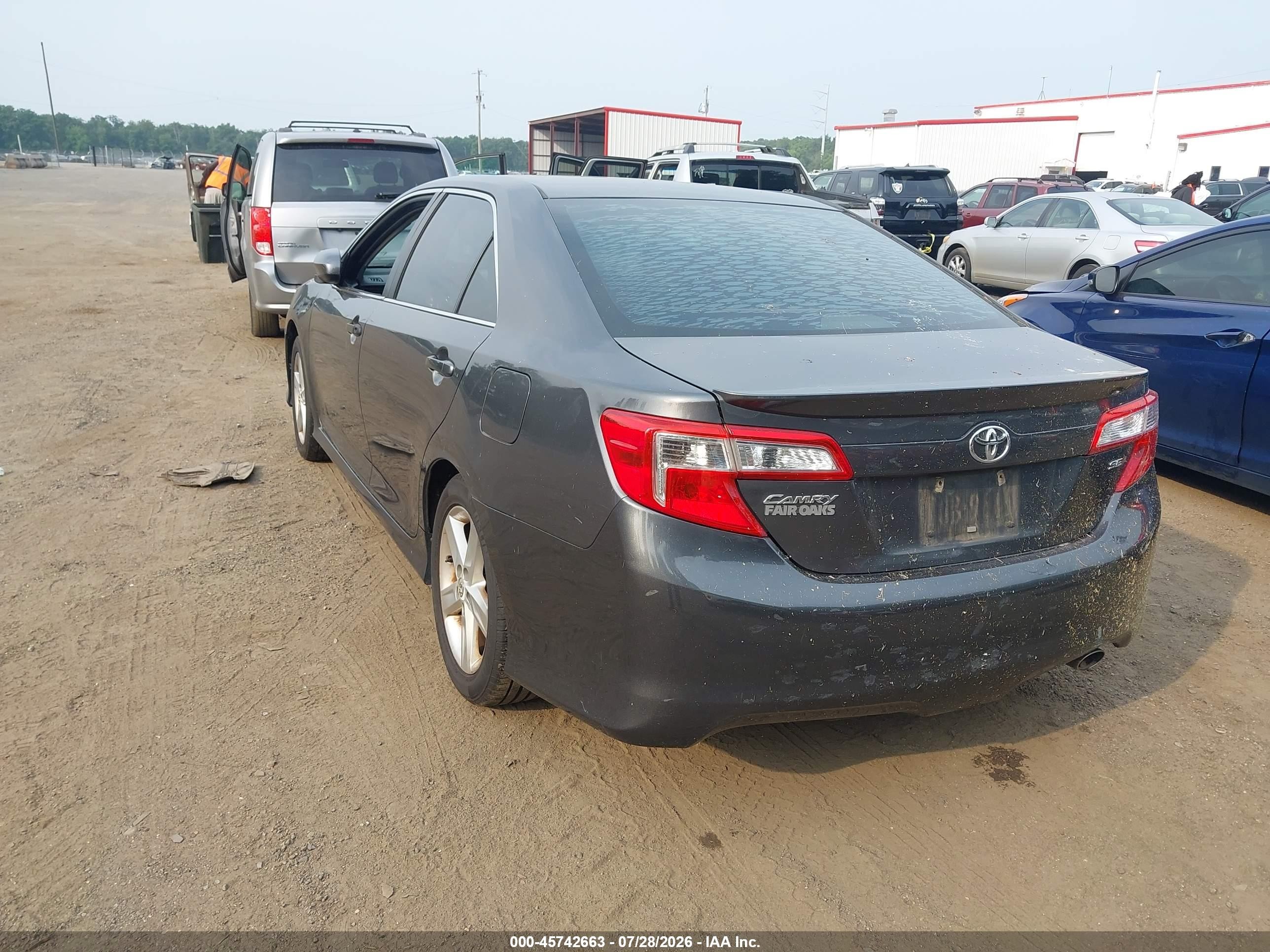 2012 Toyota Camry Se Gray vin: 4T1BF1FK0CU191126