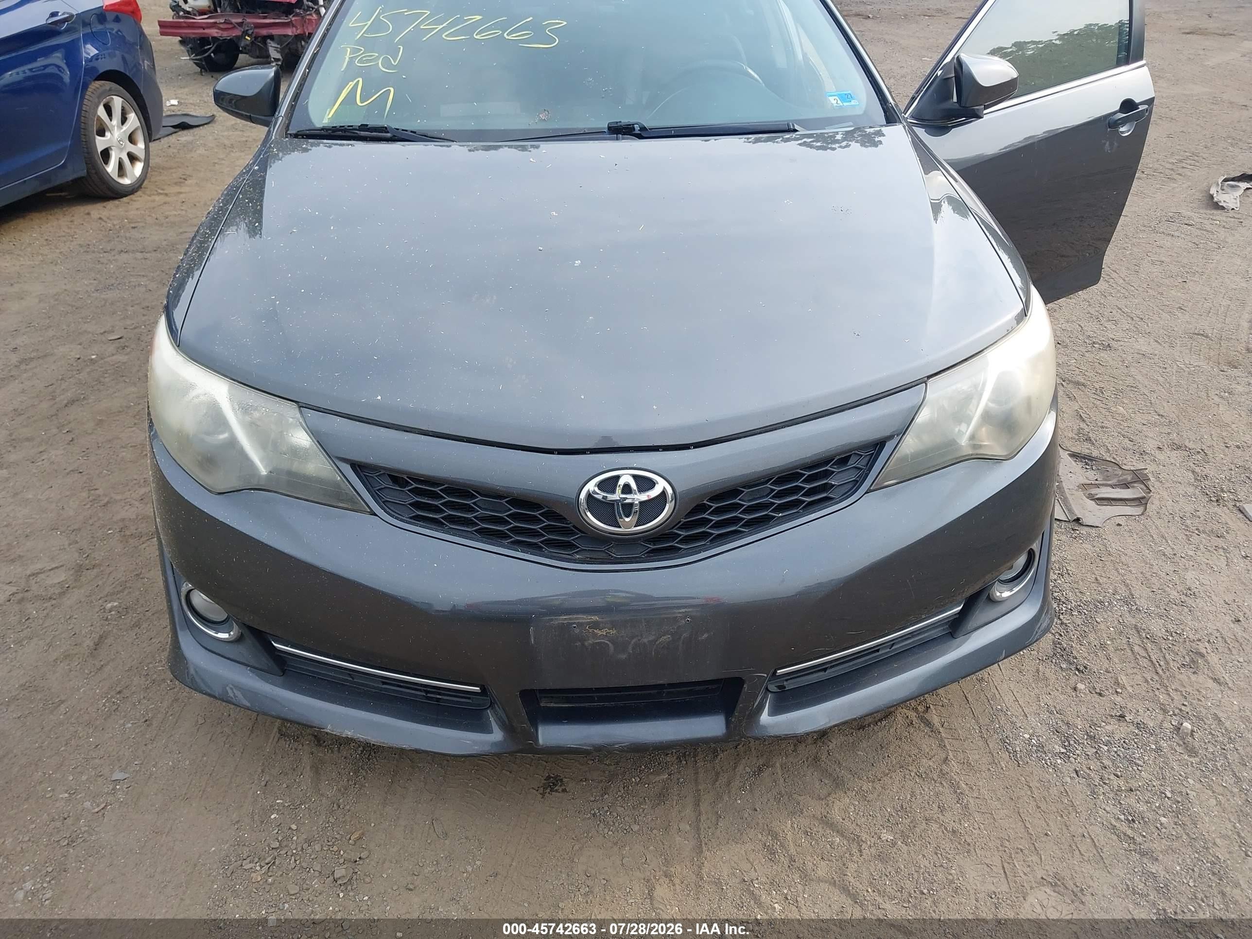 2012 Toyota Camry Se Gray vin: 4T1BF1FK0CU191126