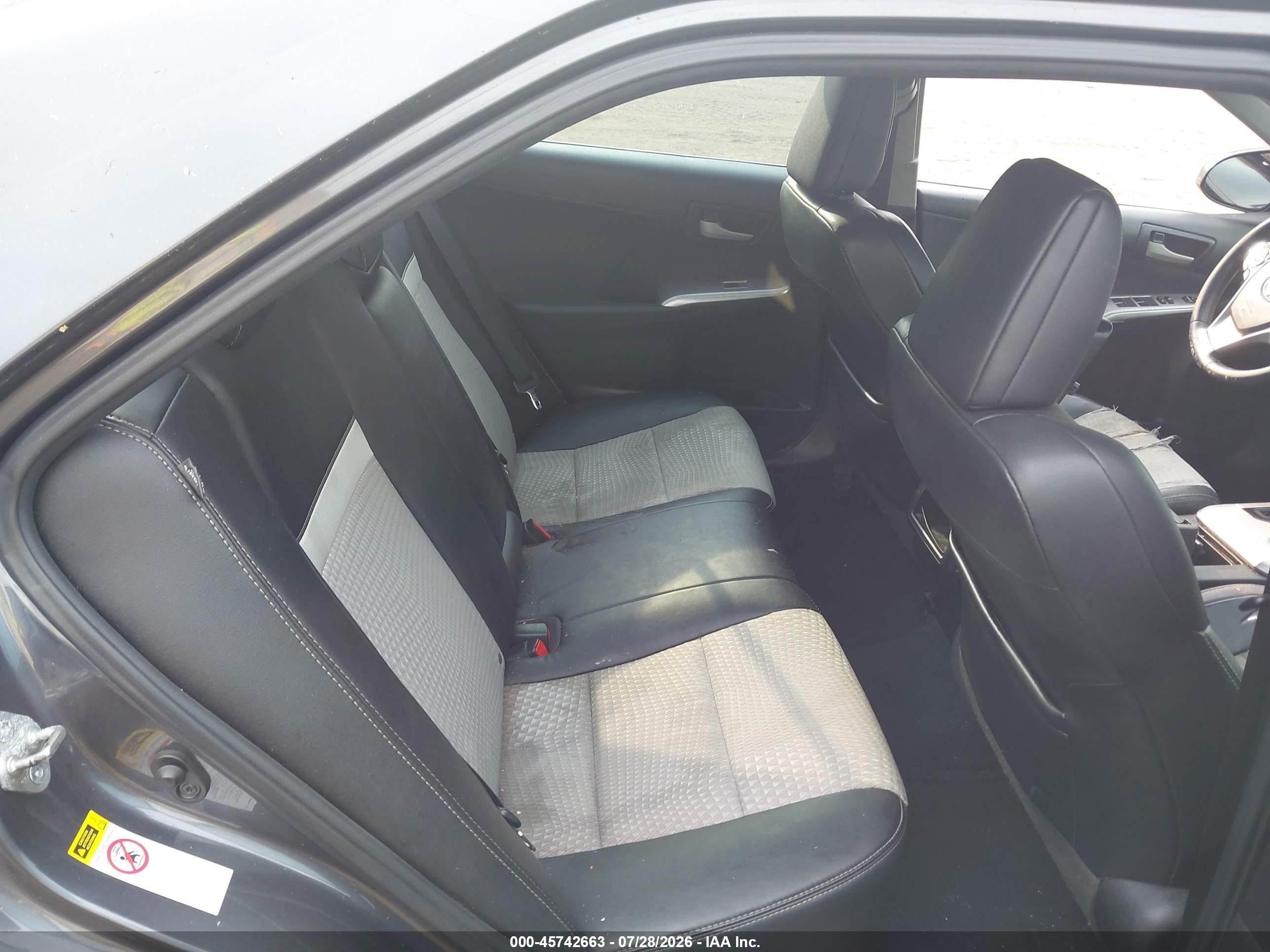 2012 Toyota Camry Se Gray vin: 4T1BF1FK0CU191126