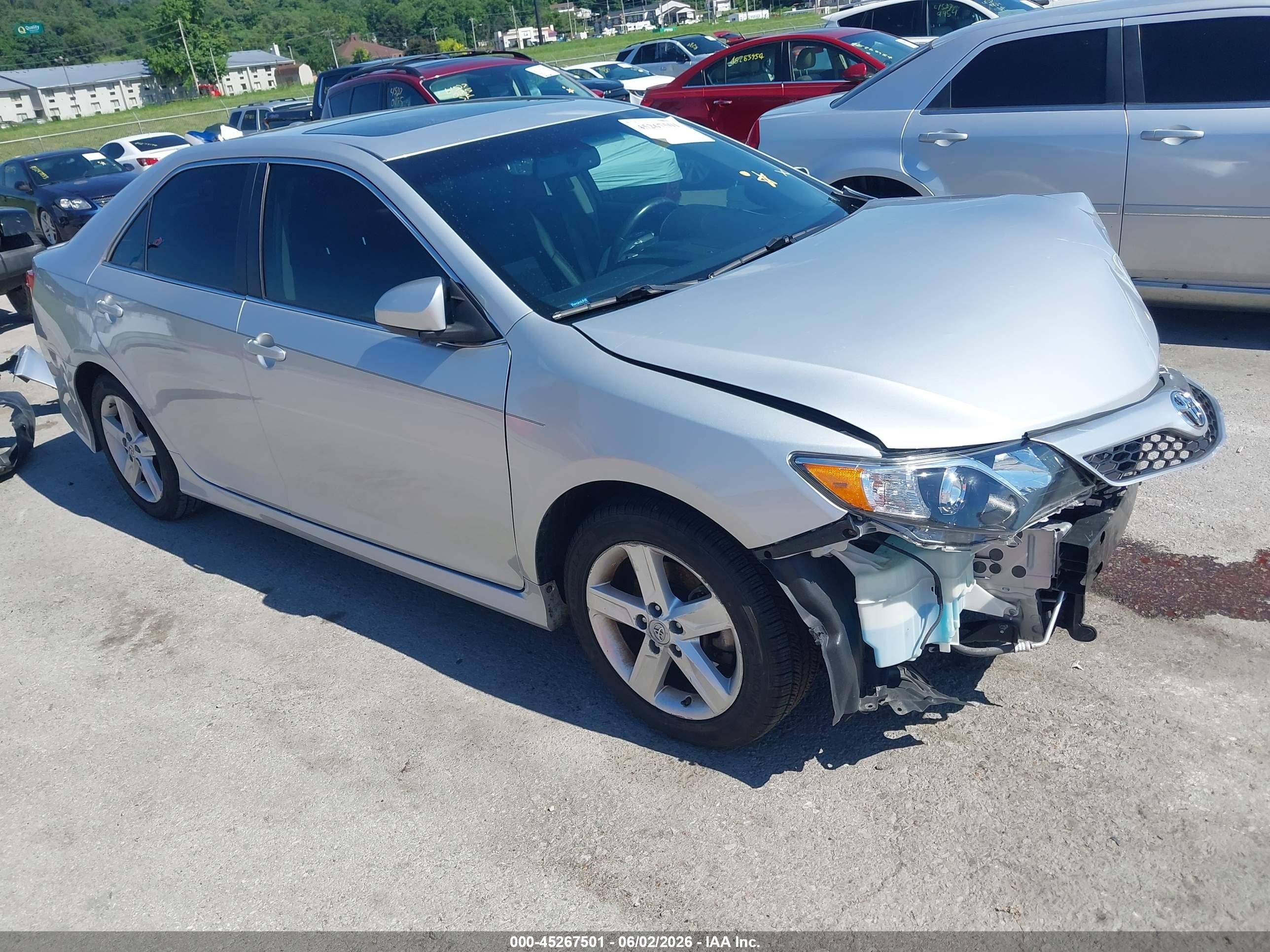 2012 Toyota Camry Se Silver vin: 4T1BF1FK0CU503283