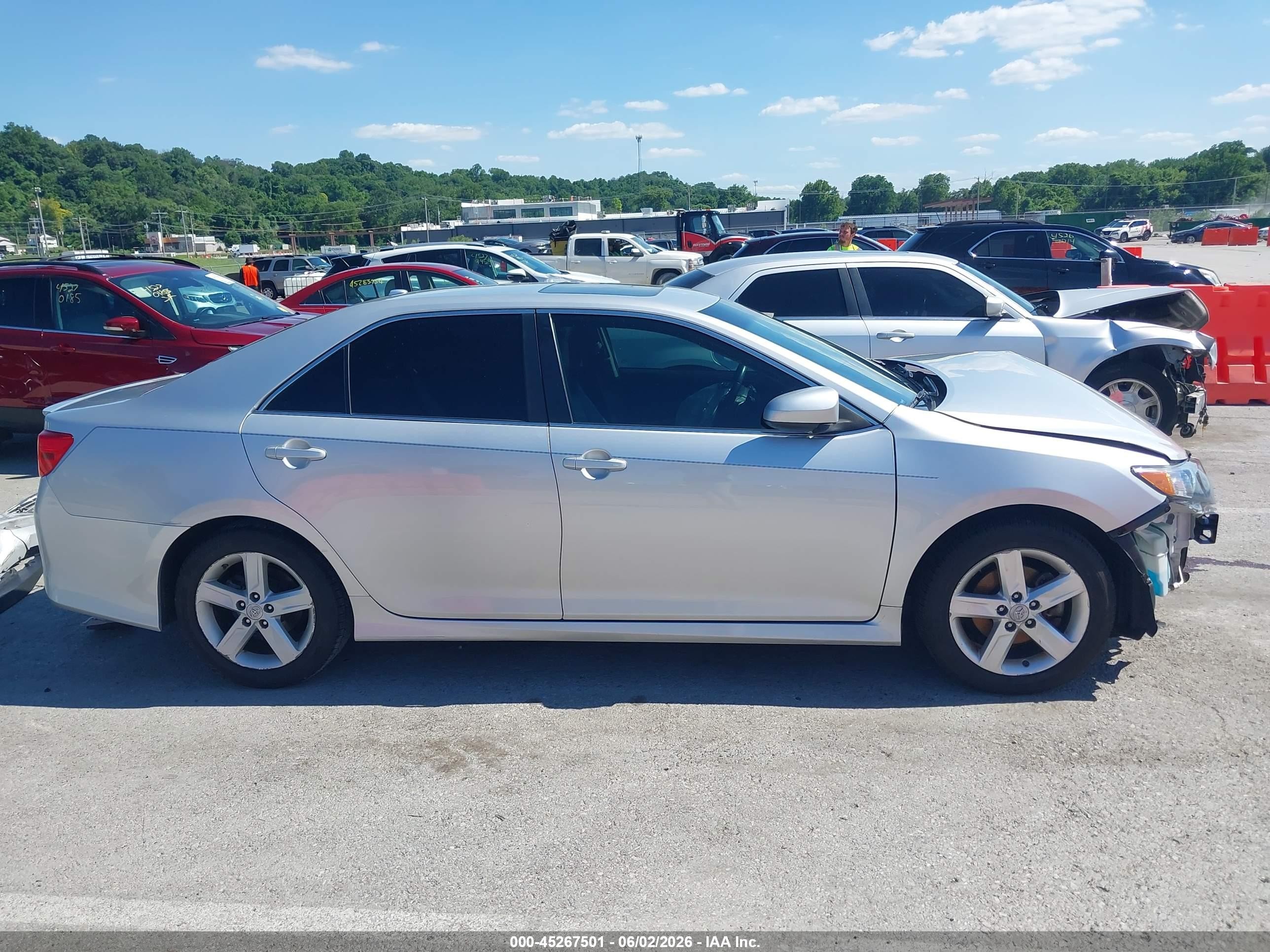 2012 Toyota Camry Se Silver vin: 4T1BF1FK0CU503283