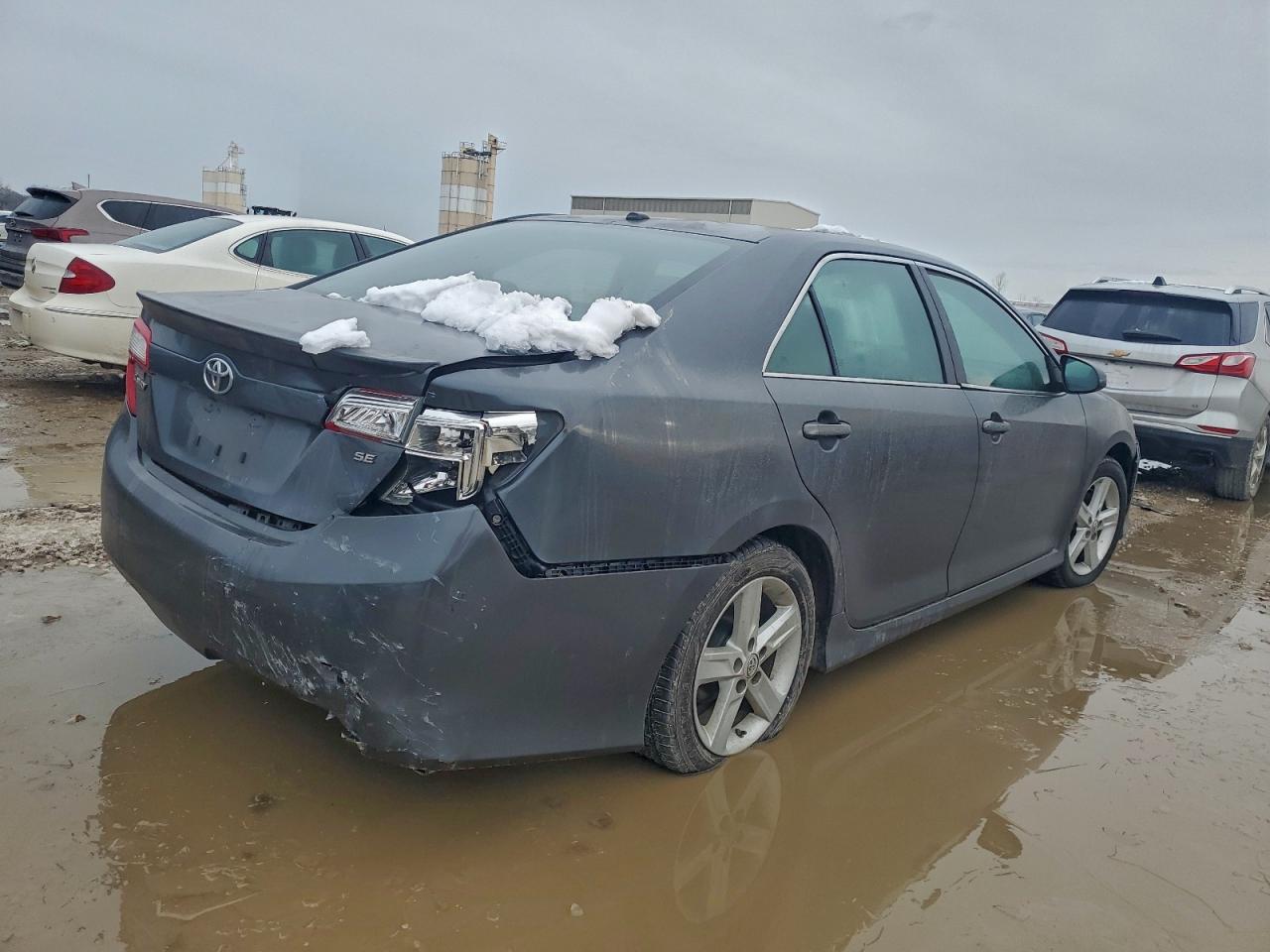 2012 Toyota Camry Se Gray vin: 4T1BF1FK0CU511156