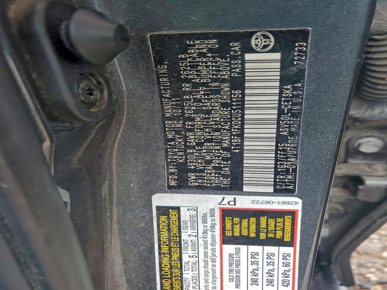 2012 Toyota Camry Se Gray vin: 4T1BF1FK0CU511156