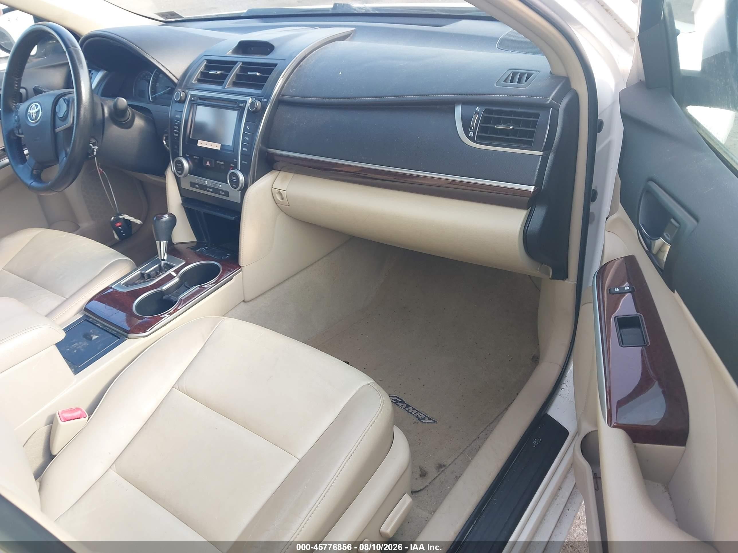 2012 Toyota Camry Xle White vin: 4T1BF1FK0CU515451