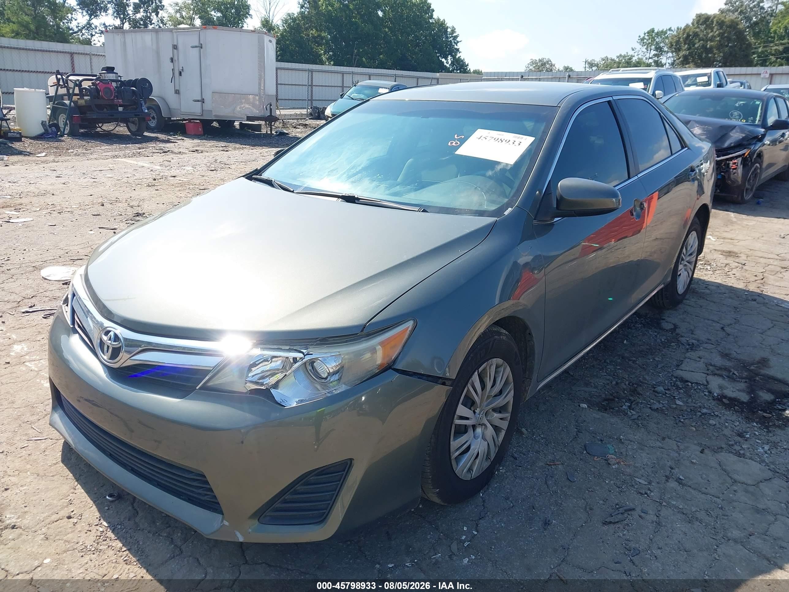 2012 Toyota Camry Le Green vin: 4T1BF1FK0CU517068